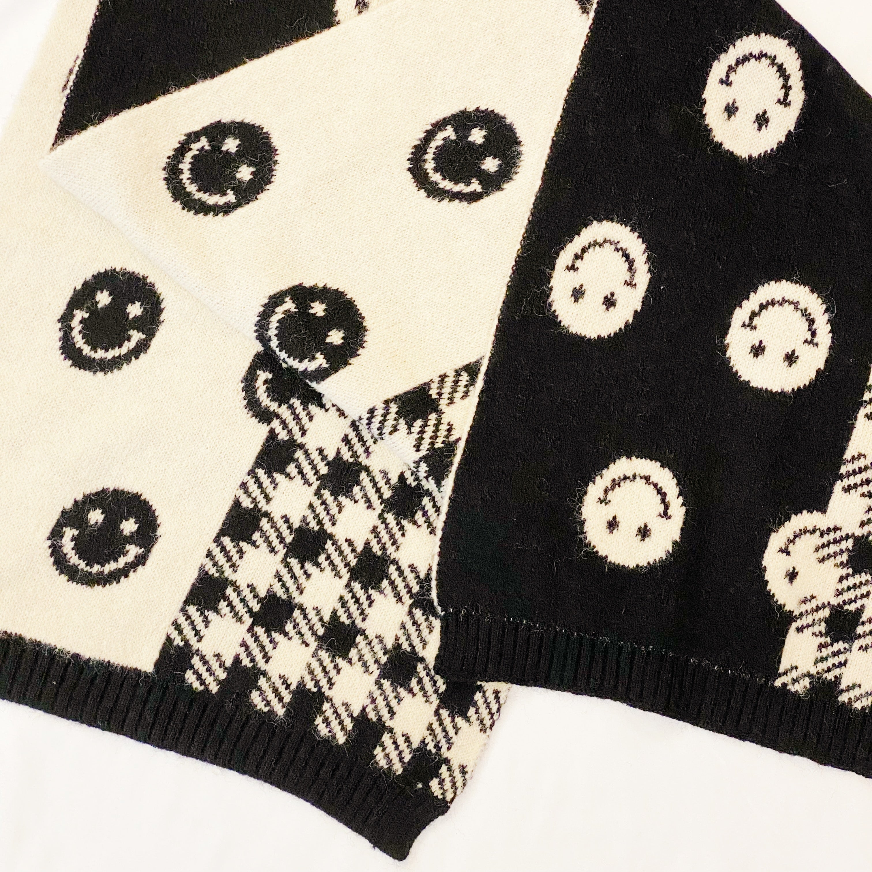 Checked On Happiness Cozy Scarf by Ellisonyoung.com