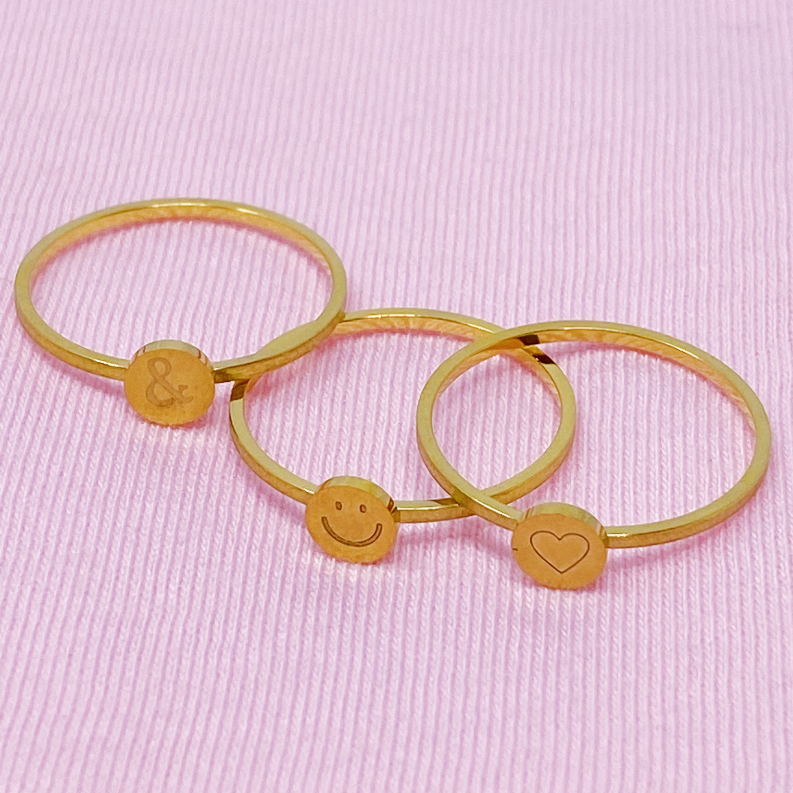 Tiny Disc Stackable Ring