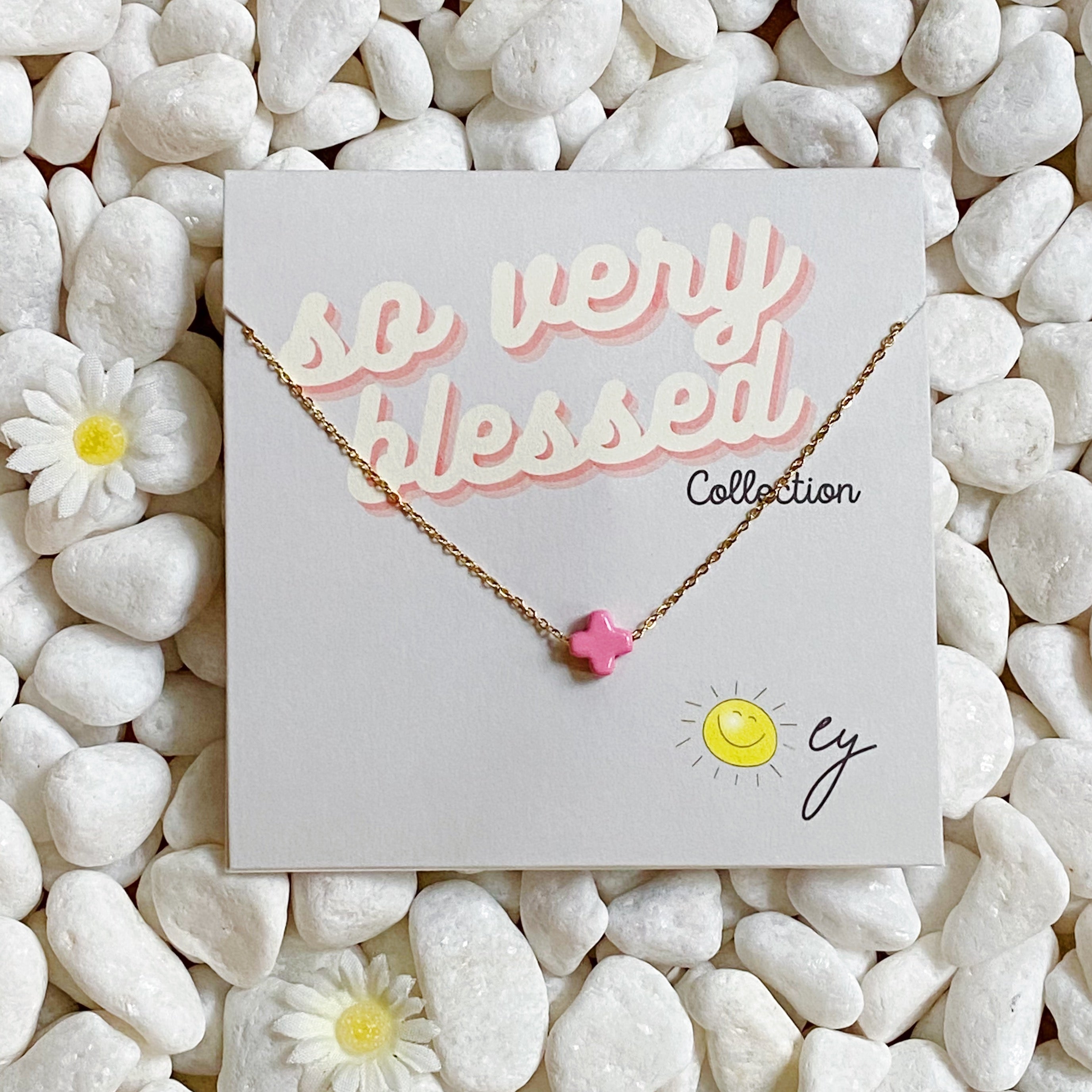 So Very Blessed Cross Necklace by Ellisonyoung.com
