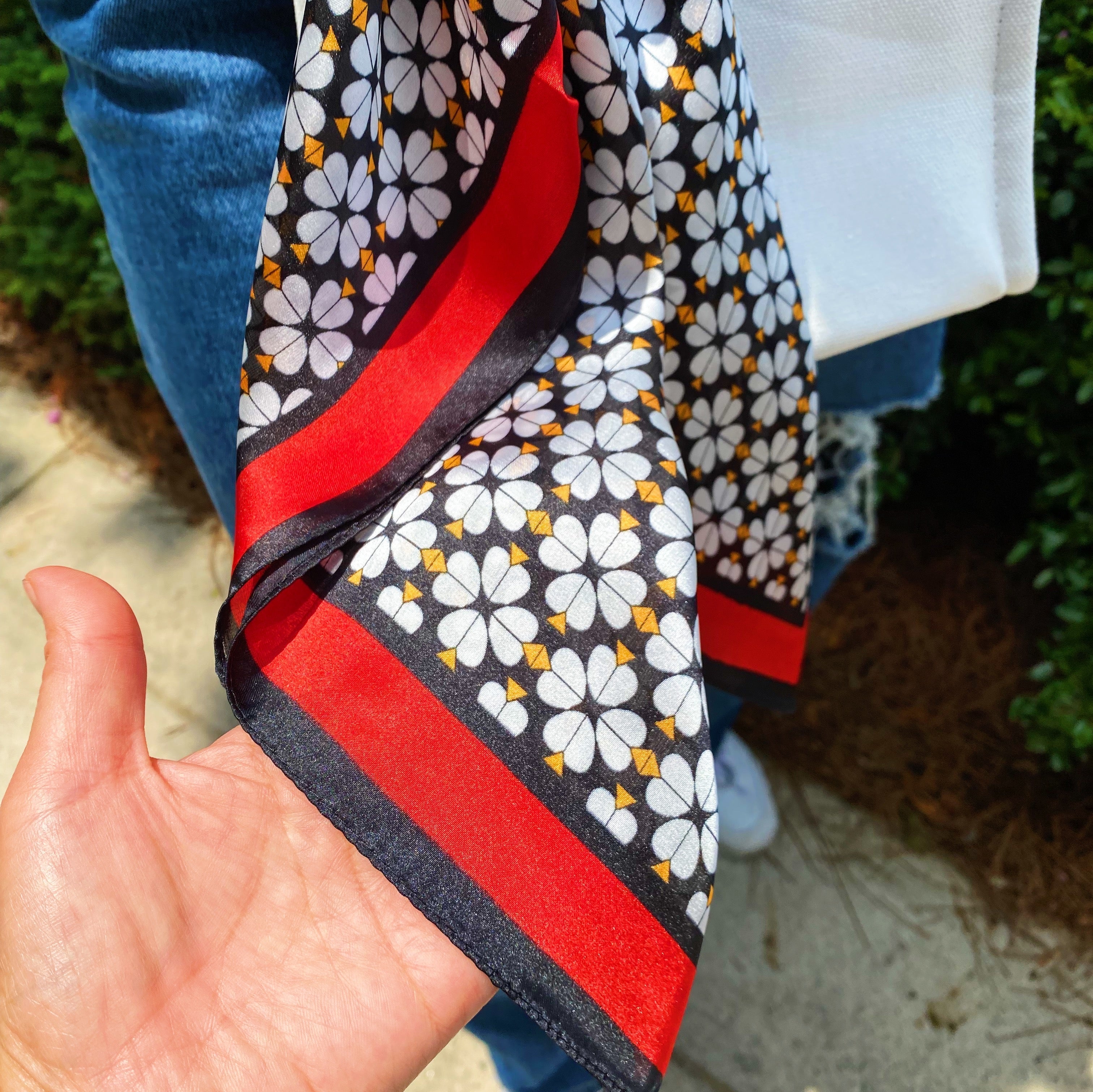 Four Petal Clover Scarf by Ellisonyoung.com