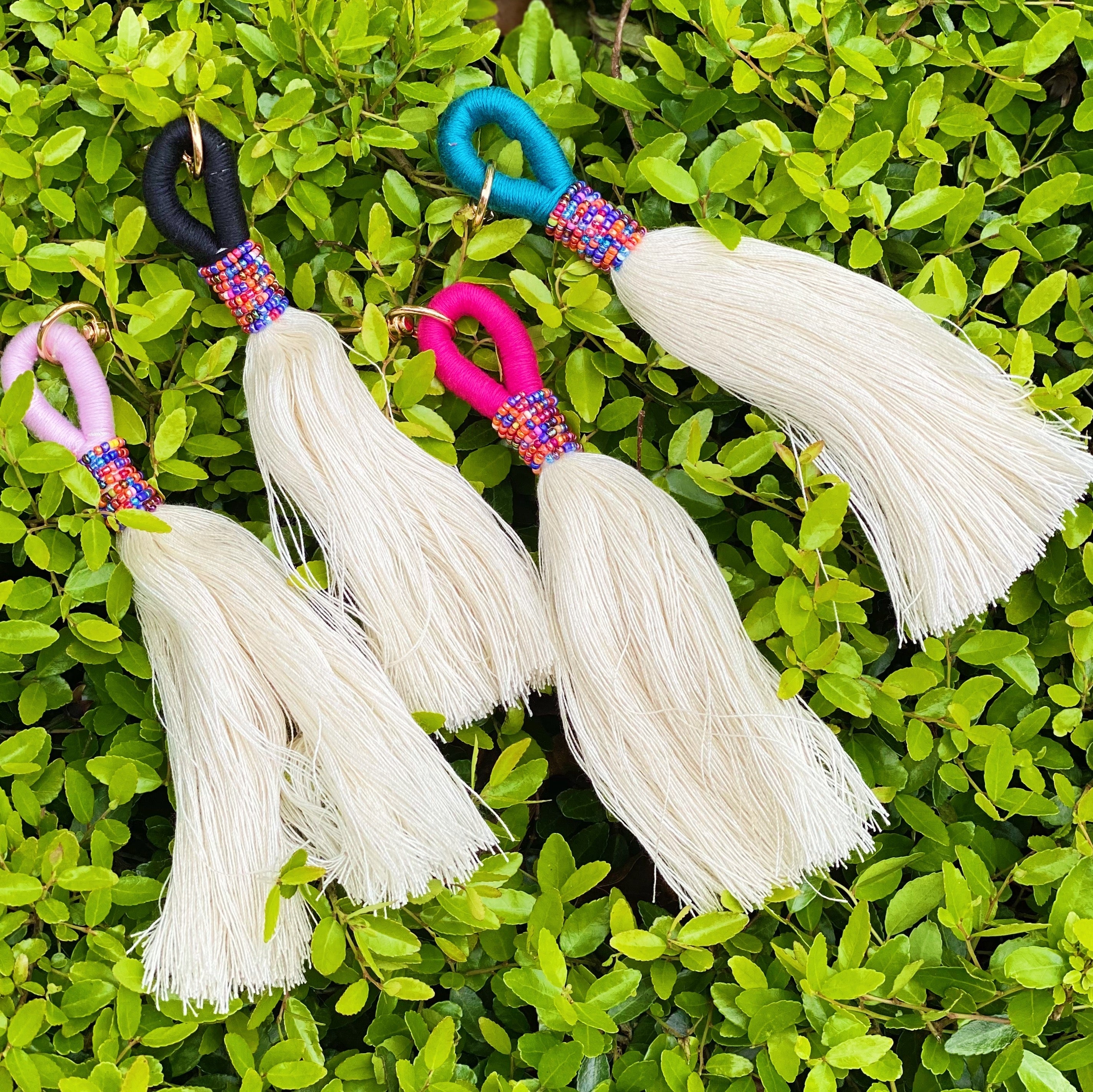 Maya Bay Tasseled Key Chain by Ellisonyoung.com
