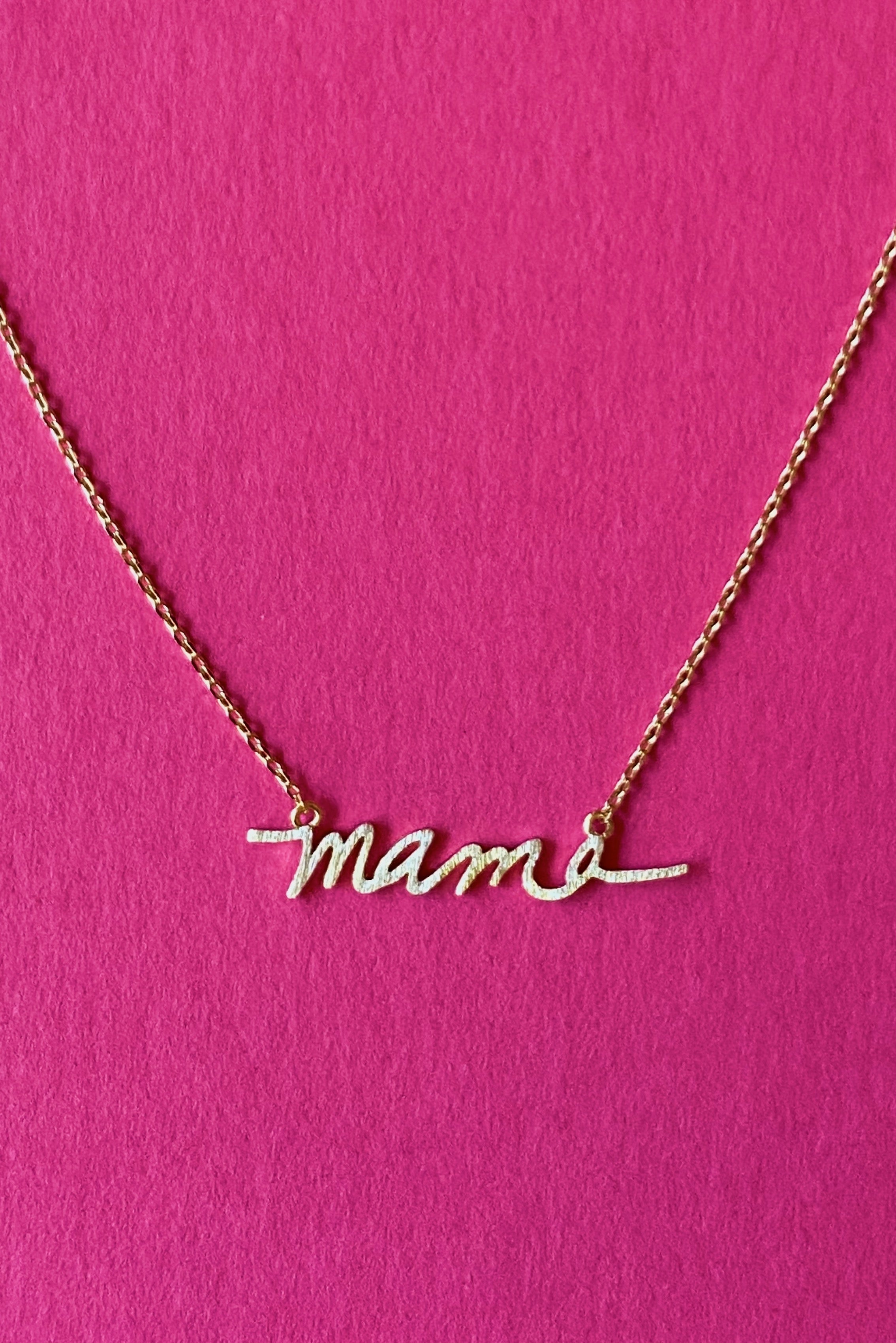 Mama Script Necklace by Ellisonyoung.com