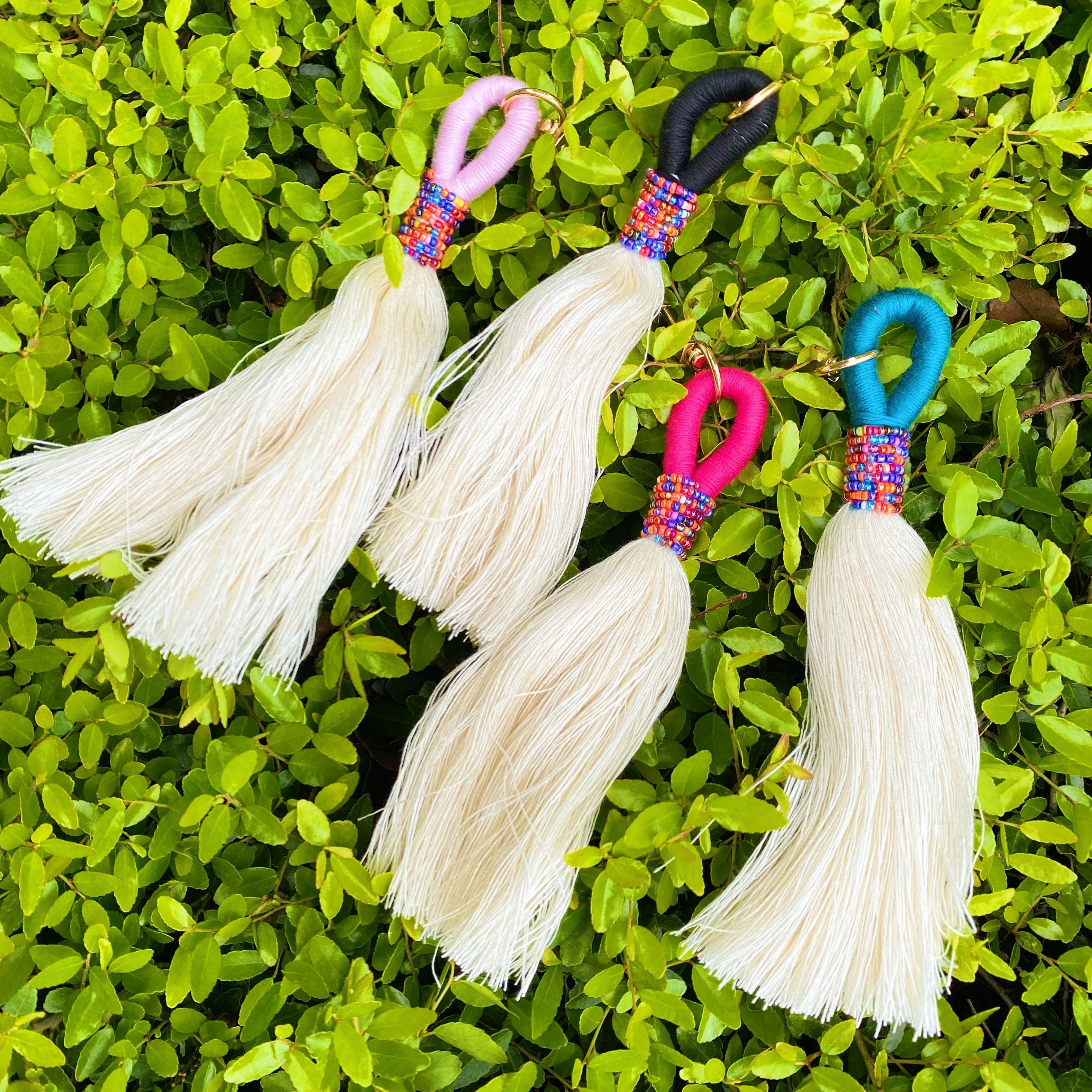 Maya Bay Tasseled Key Chain by Ellisonyoung.com