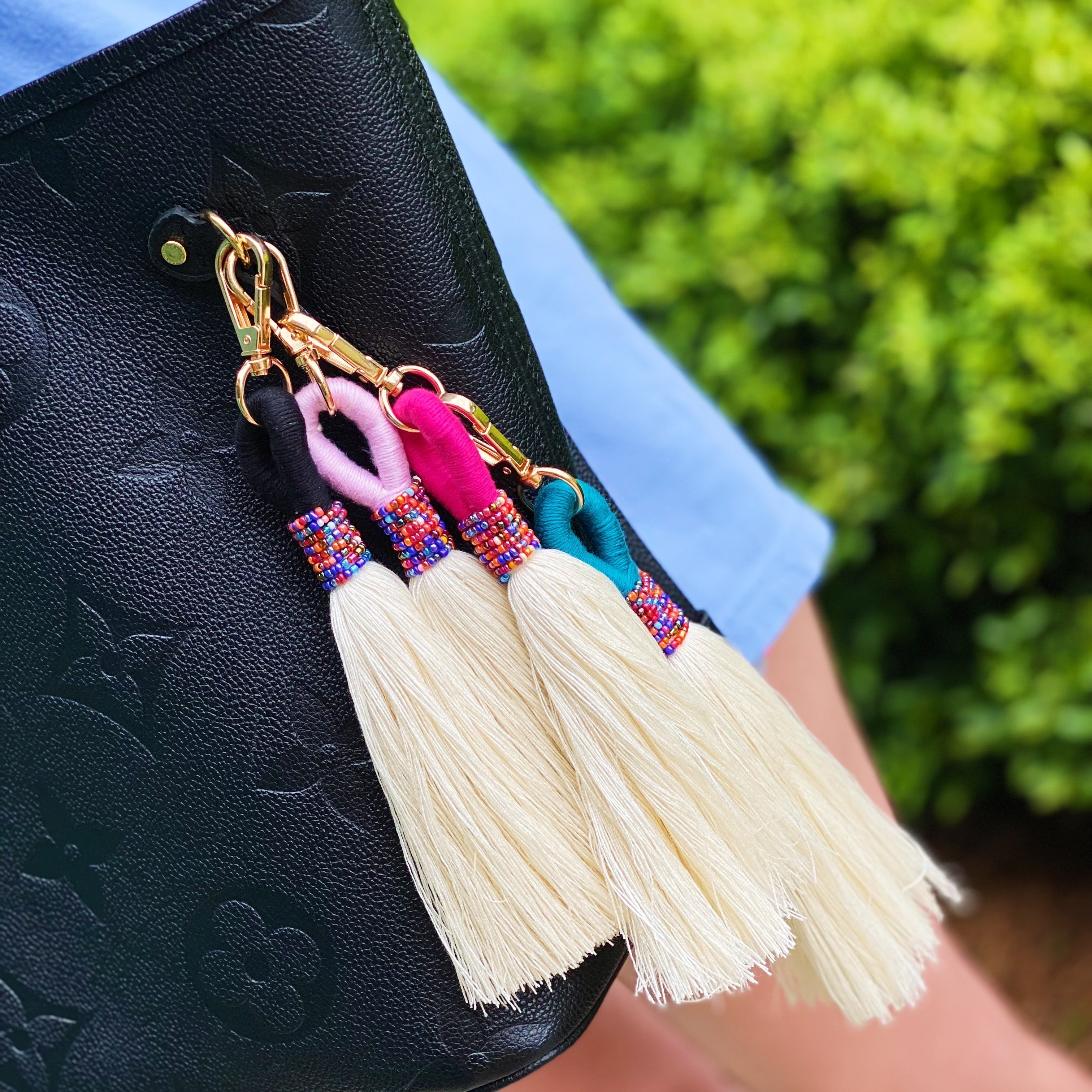 Maya Bay Tasseled Key Chain by Ellisonyoung.com