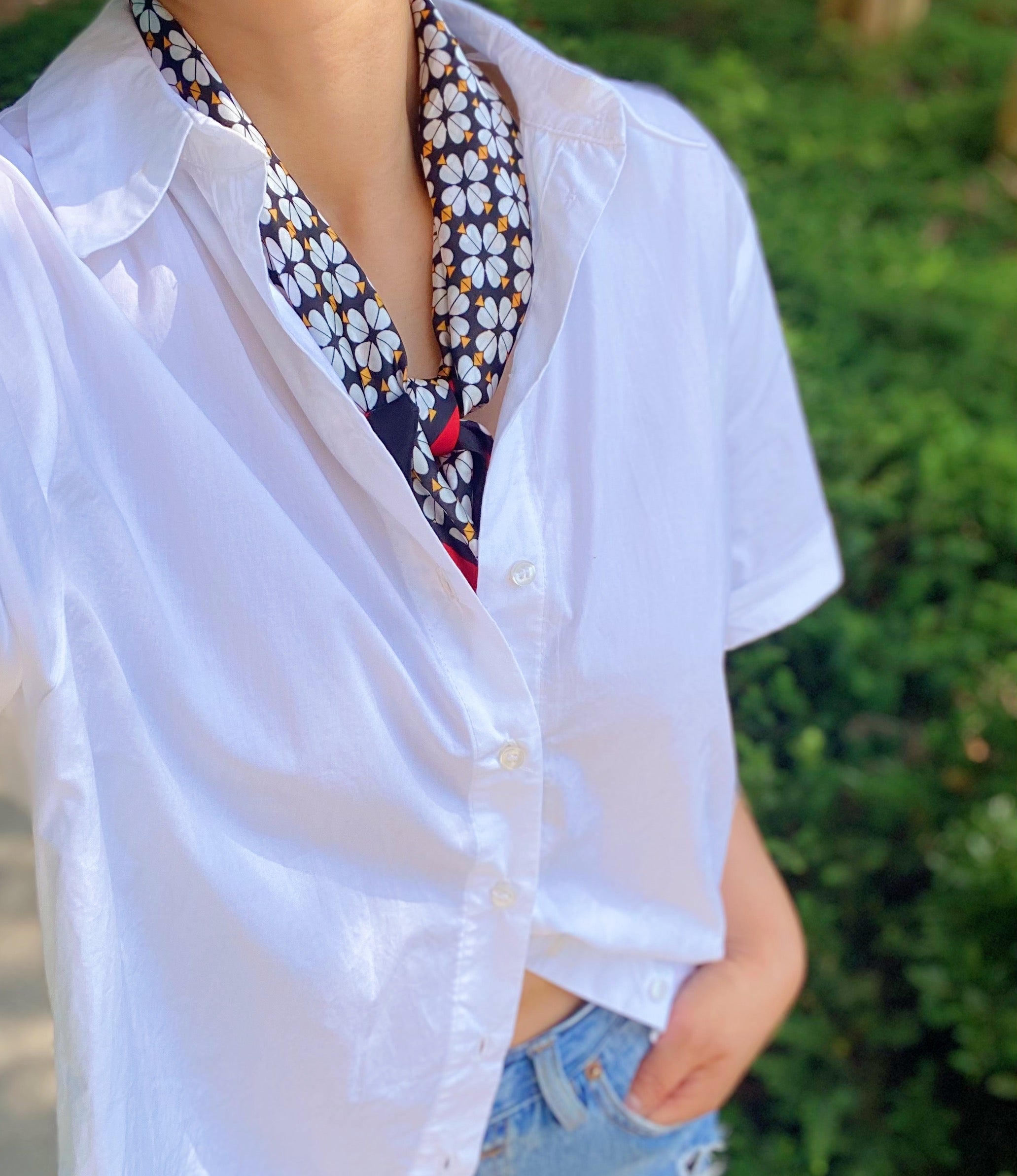 Four Petal Clover Scarf by Ellisonyoung.com