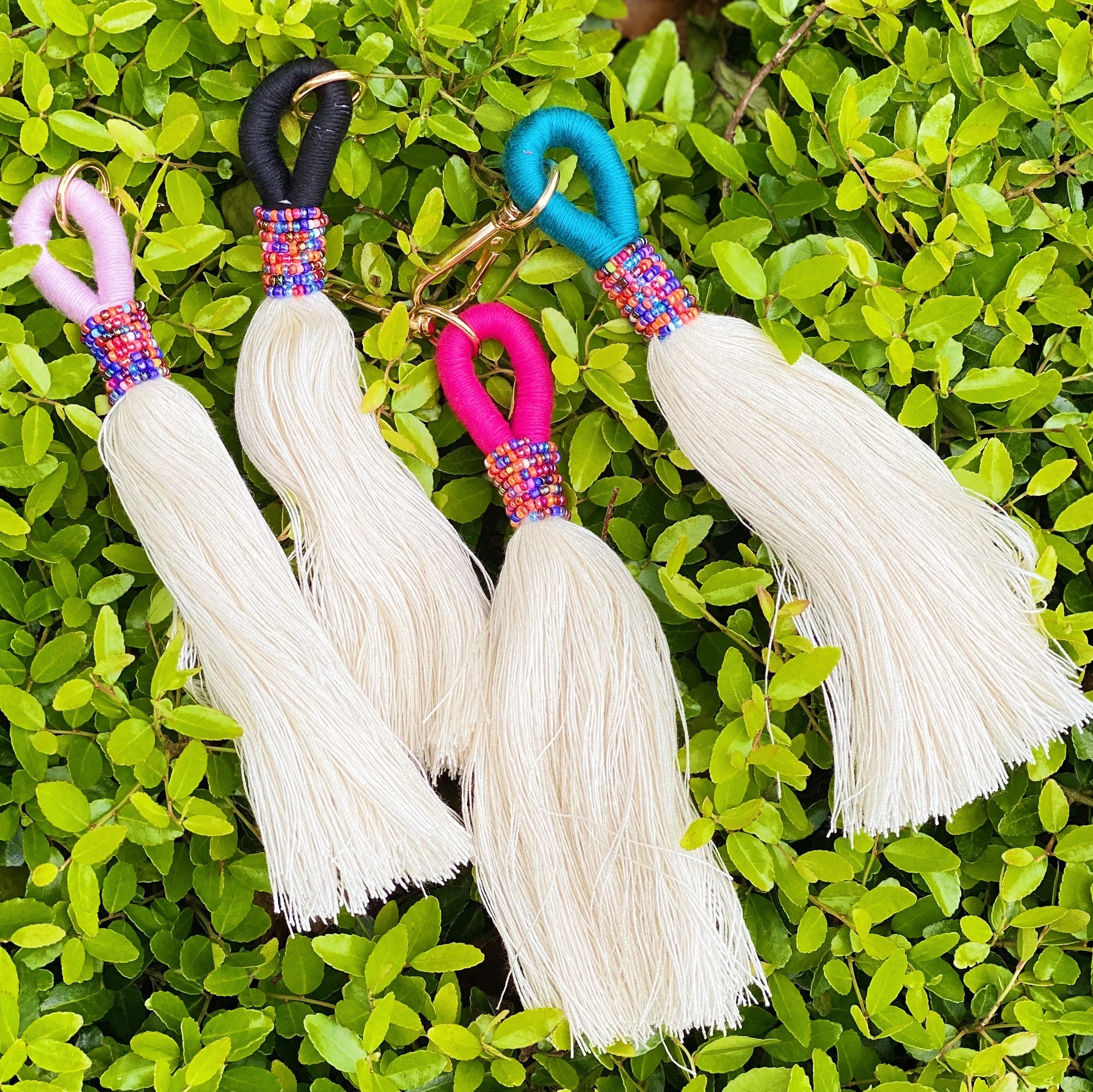 Maya Bay Tasseled Key Chain by Ellisonyoung.com