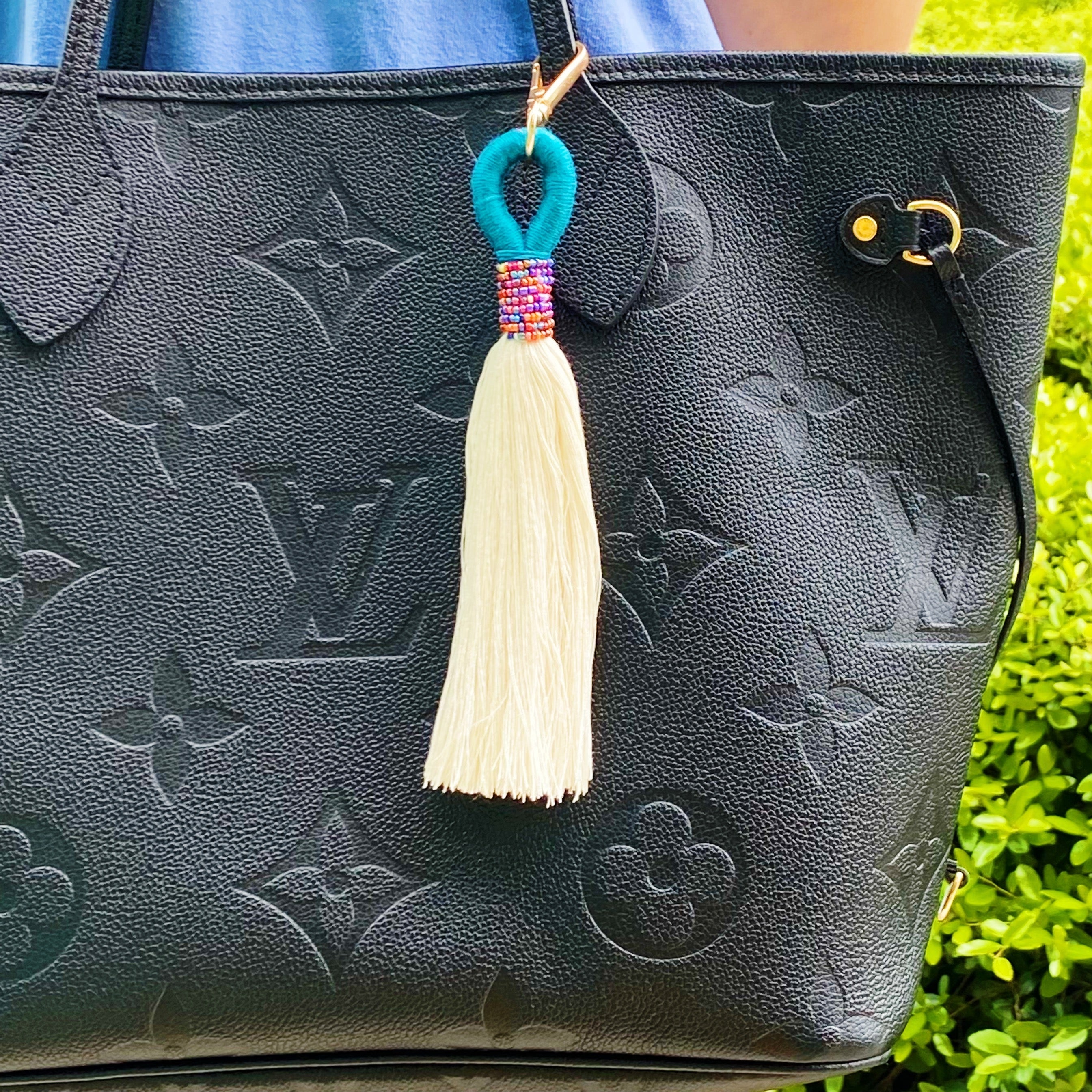 Maya Bay Tasseled Key Chain by Ellisonyoung.com