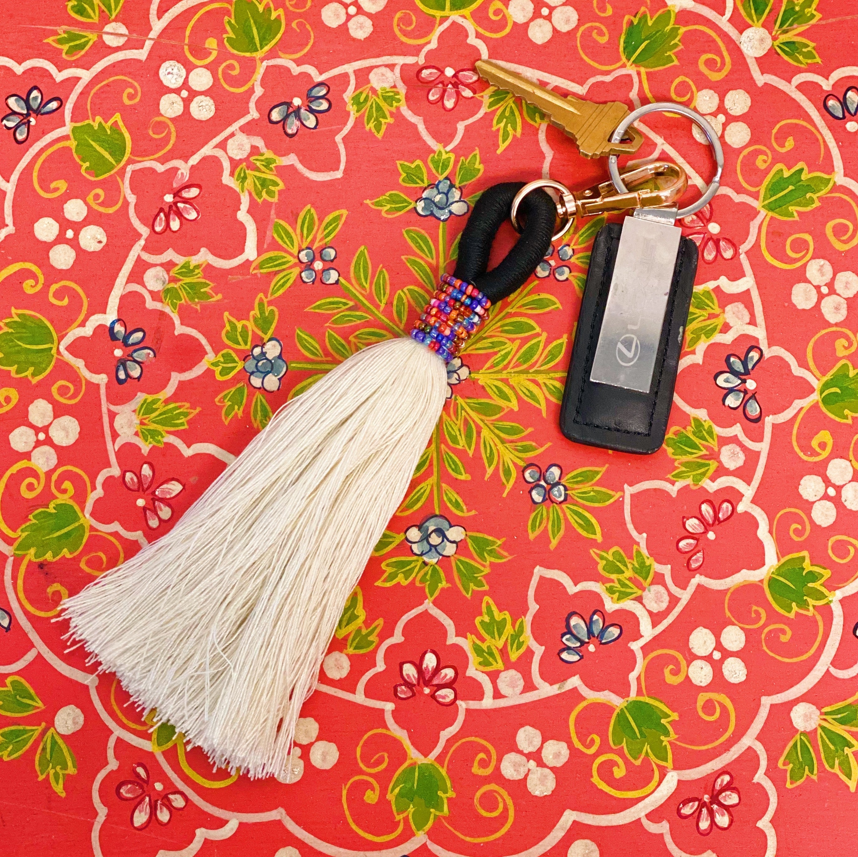 Maya Bay Tasseled Key Chain by Ellisonyoung.com