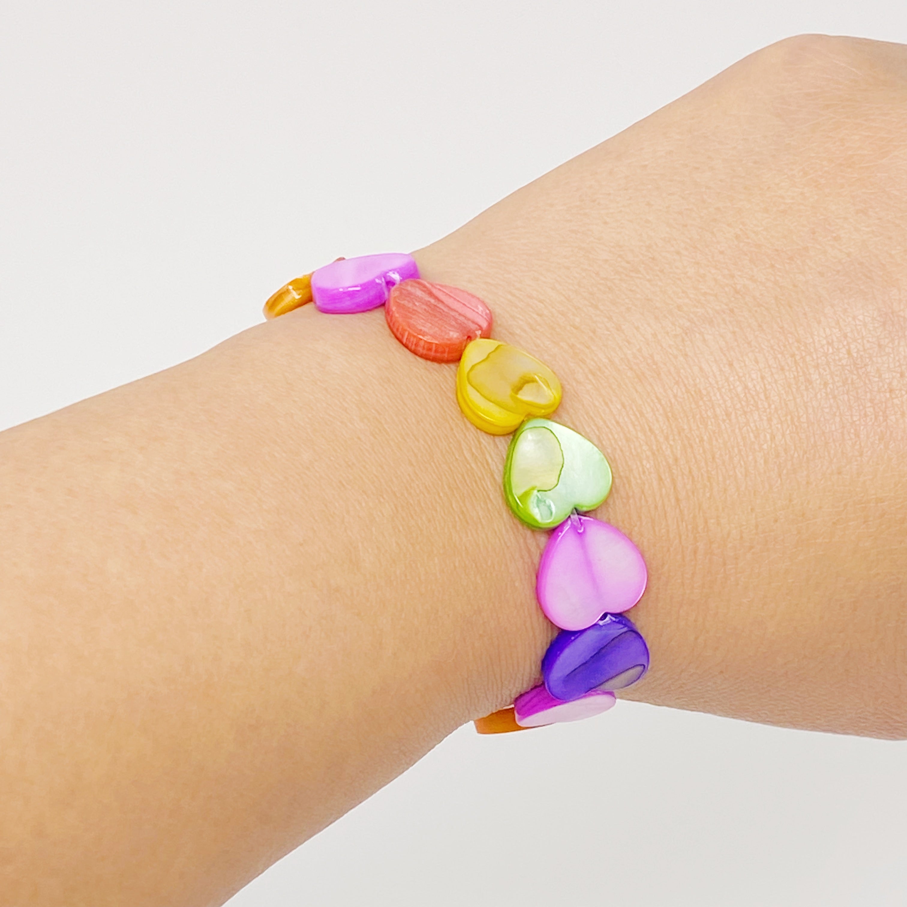 Shelly Heart Stretch Bracelet by Ellisonyoung.com