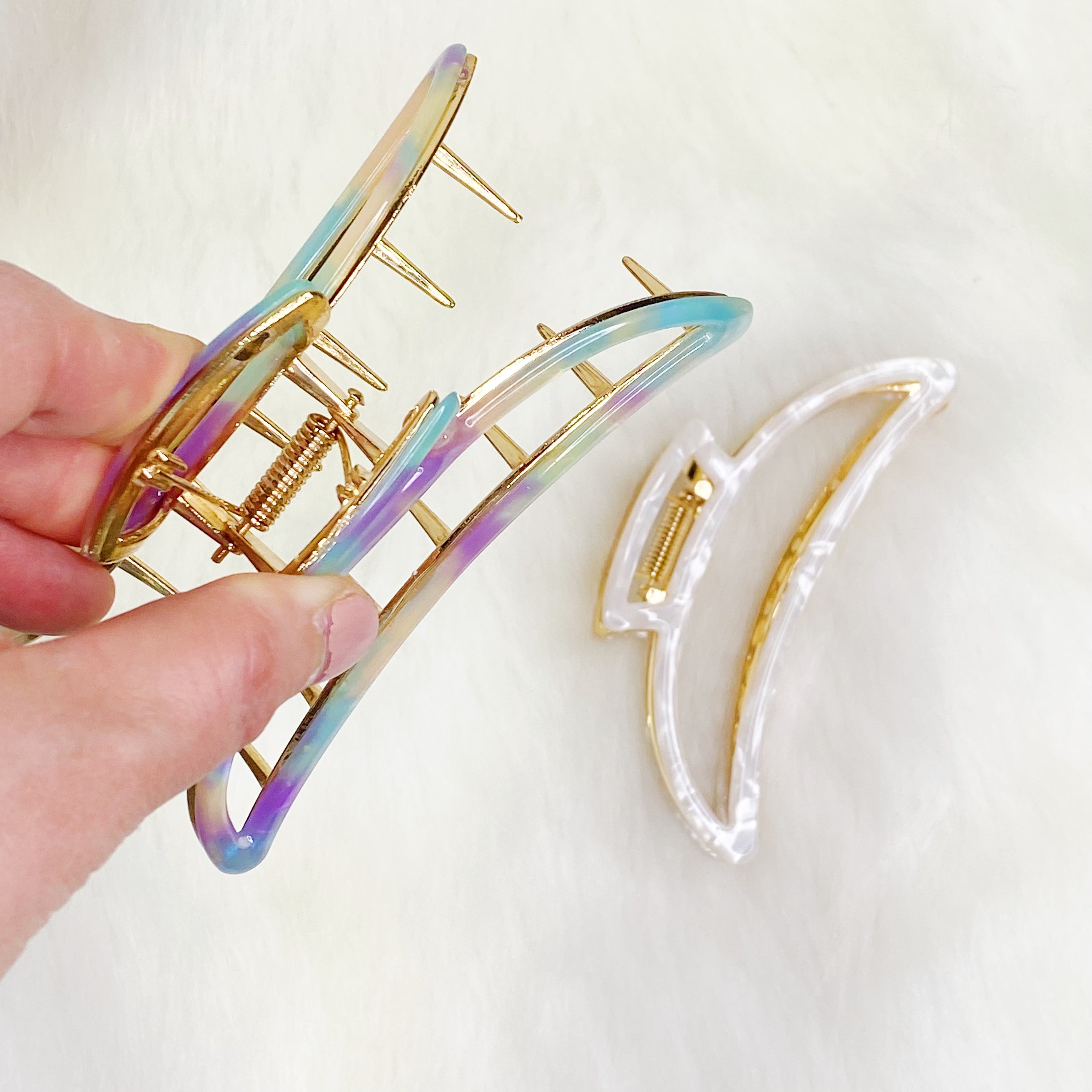 Jenna Half Moon Hair Claw by Ellisonyoung.com