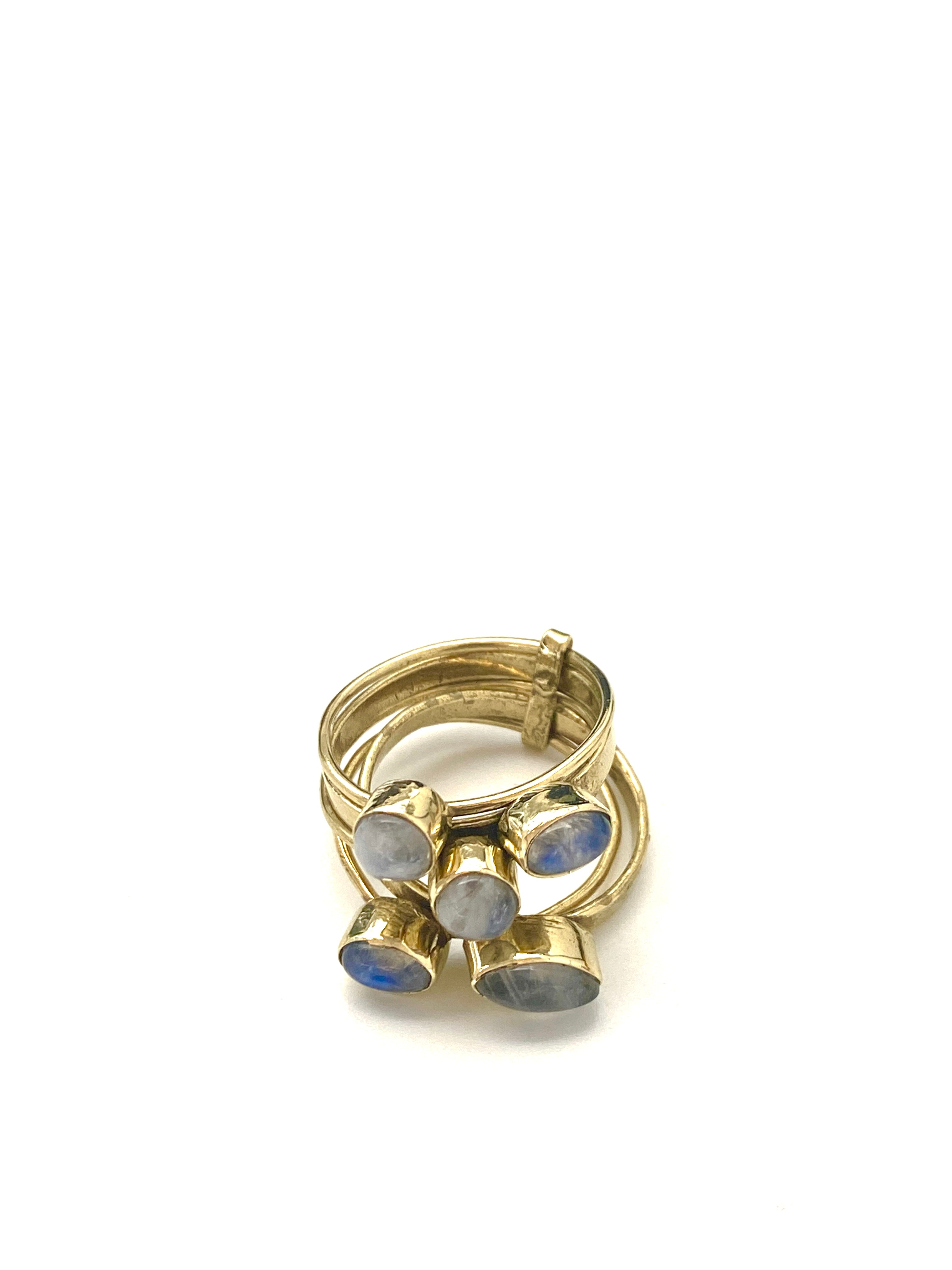 Paal Gemstone Ring Set by Boho Gal Jewelry