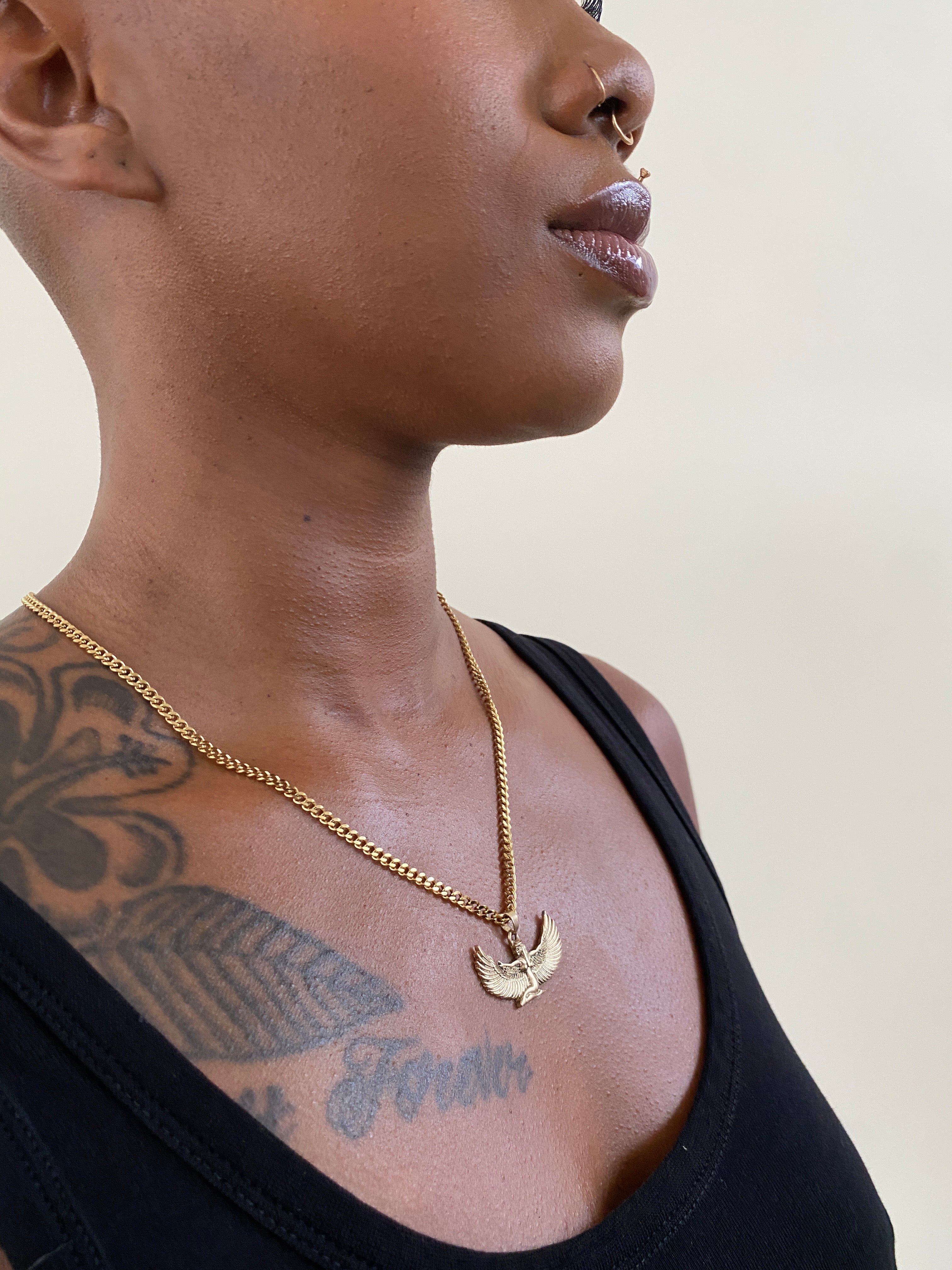 Goddess Isis Charm Necklace by Boho Gal Jewelry