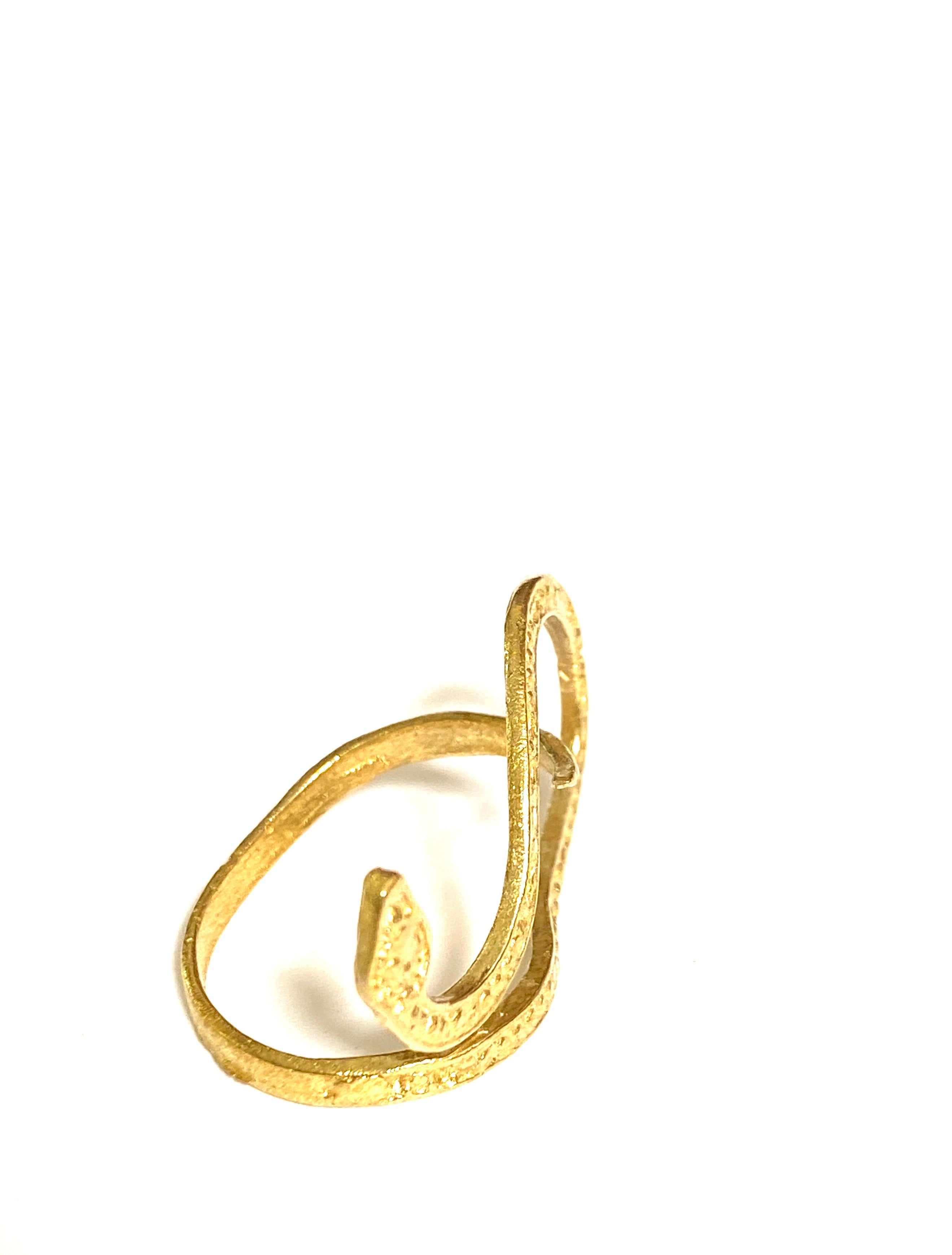 Eris Snake Adjustable Ring by Boho Gal Jewelry