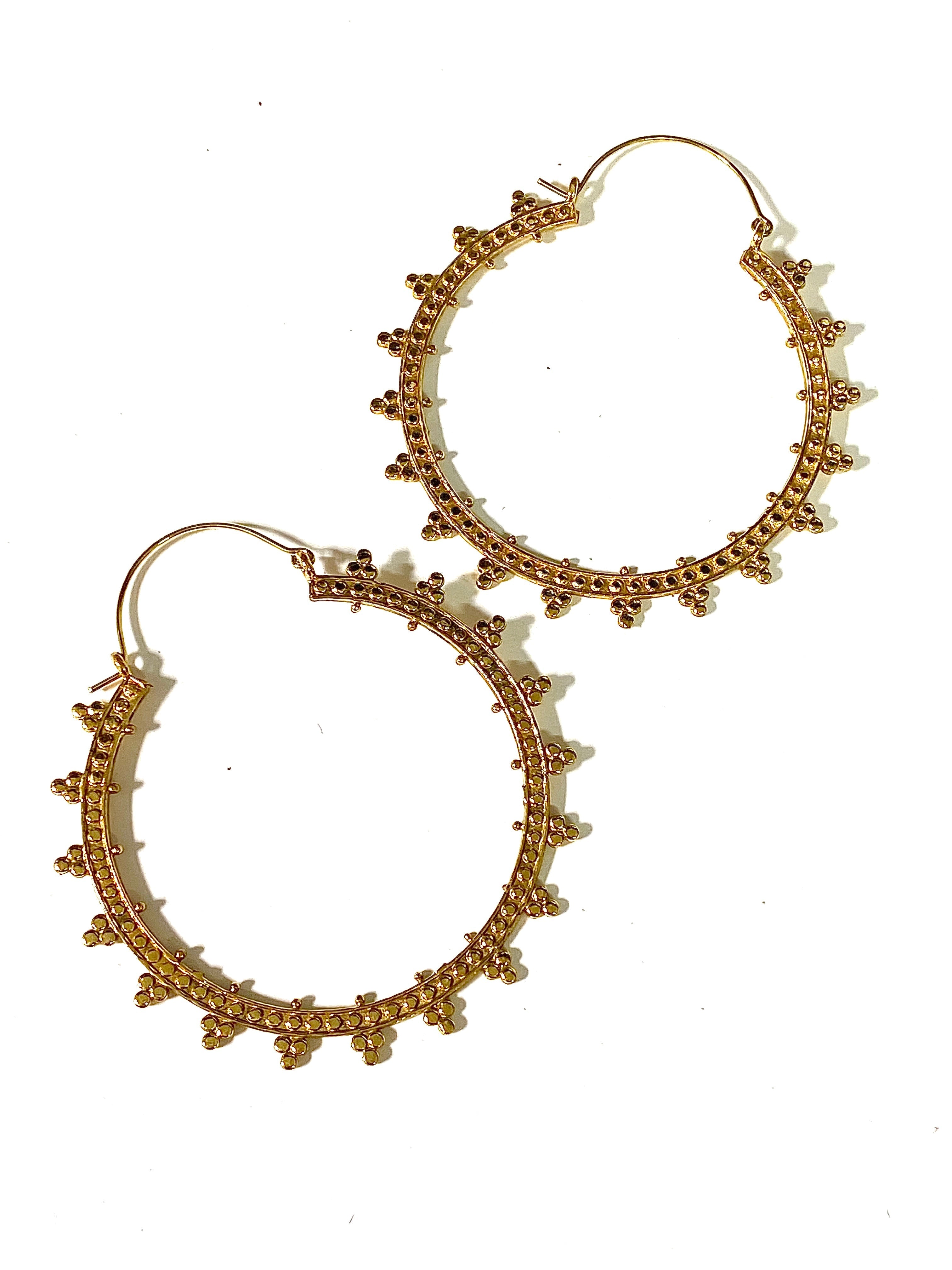 Eta Brass Hoop by Boho Gal Jewelry