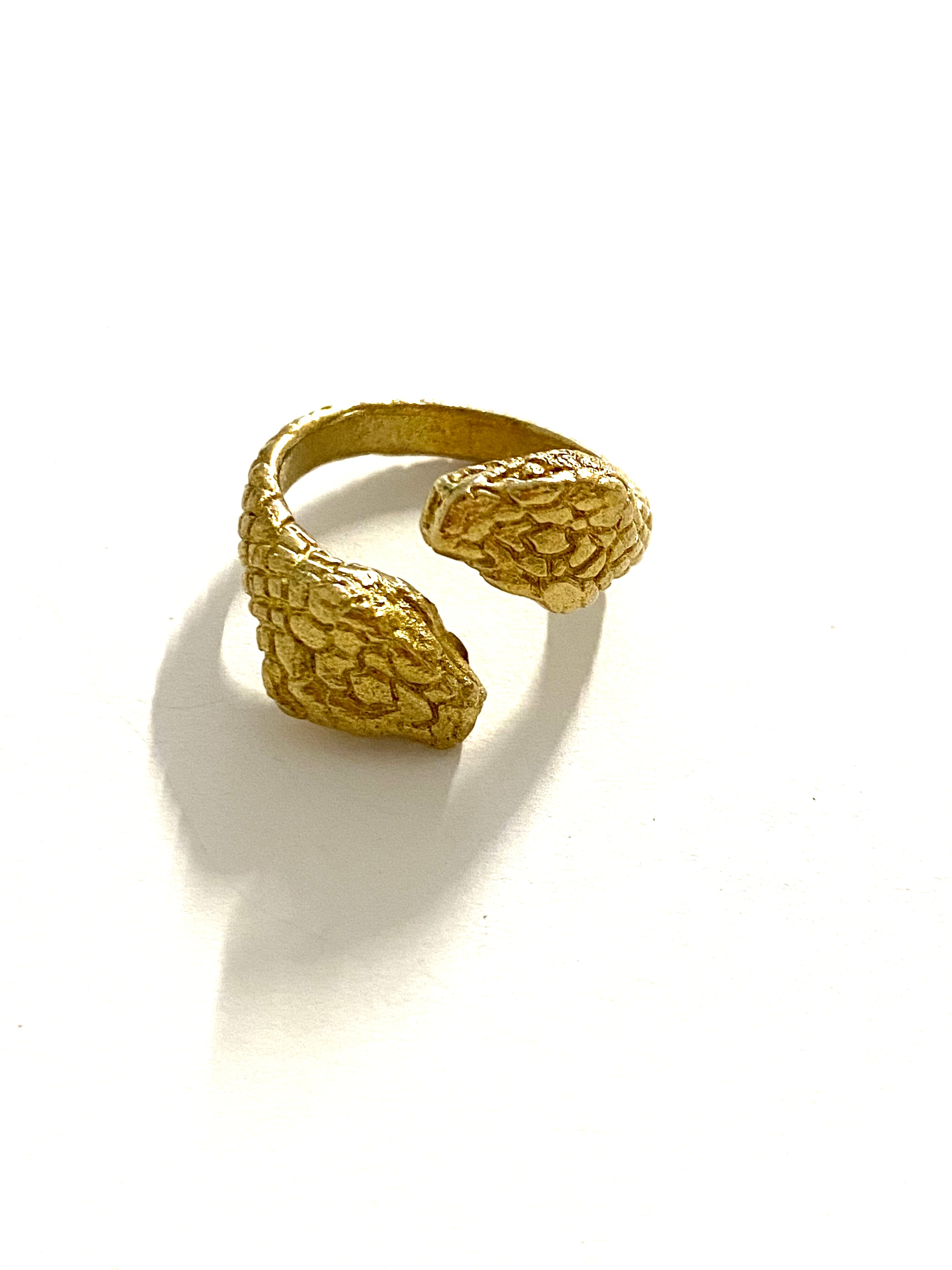 Jadu Snake Adjustable Ring by Boho Gal Jewelry