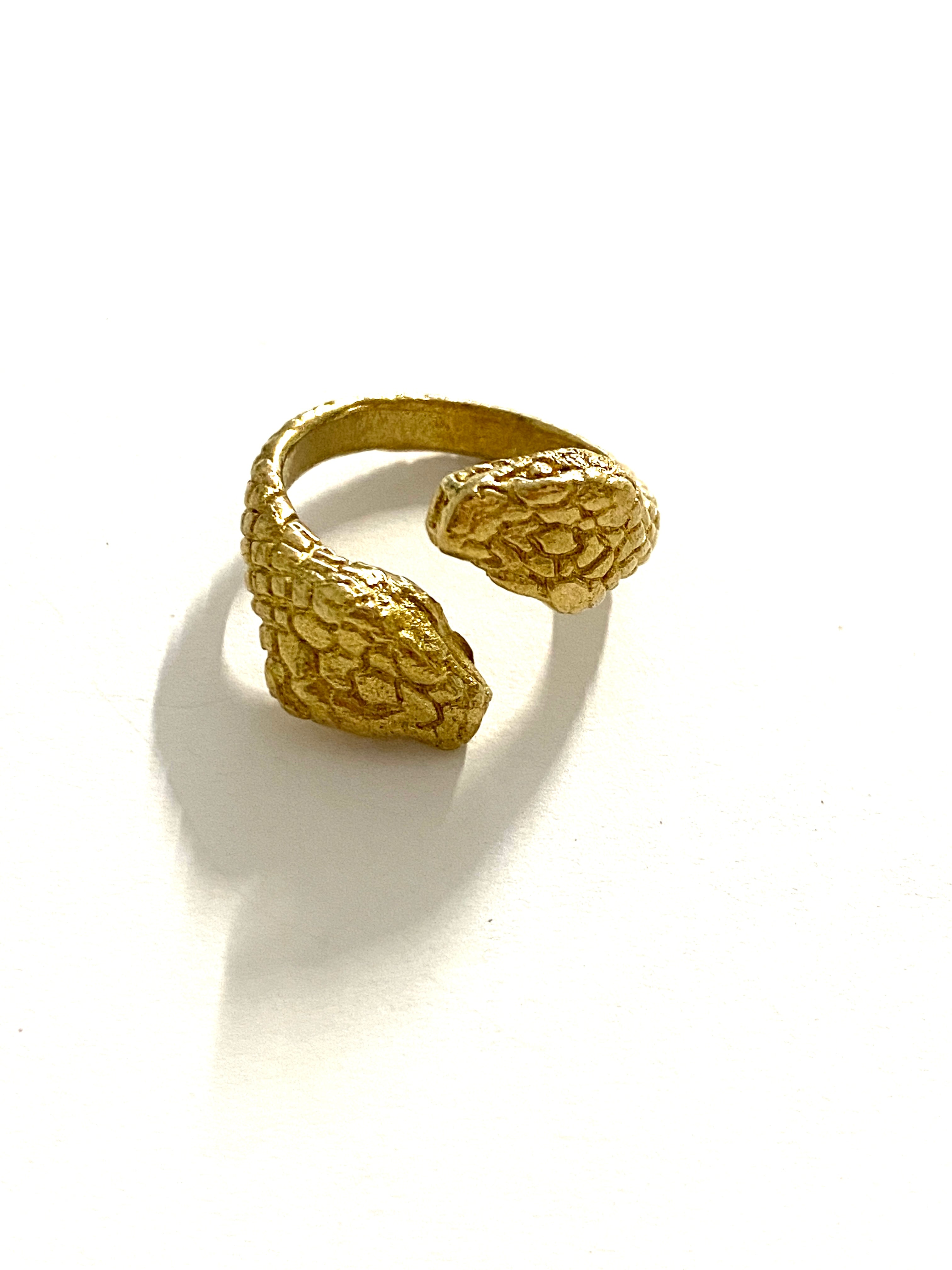 Jadu Snake Adjustable Ring by Boho Gal Jewelry