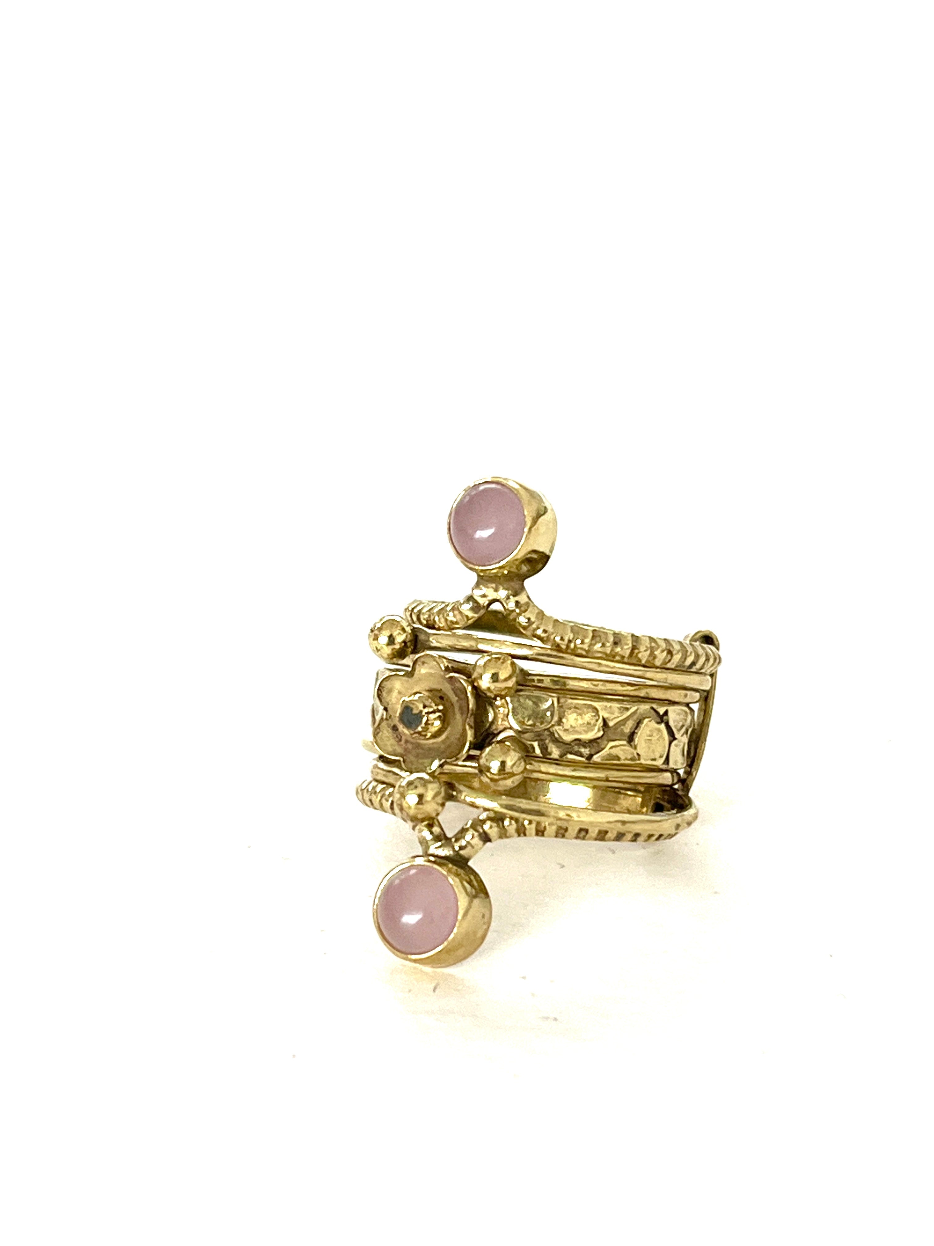 Ekta Gemstone Ring Set by Boho Gal Jewelry