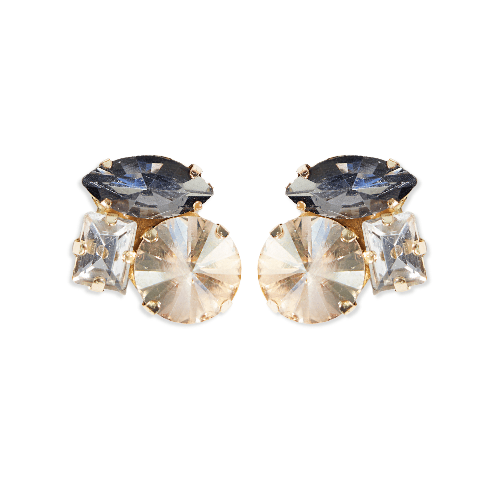 Bailey Mixed Post Earrings Black