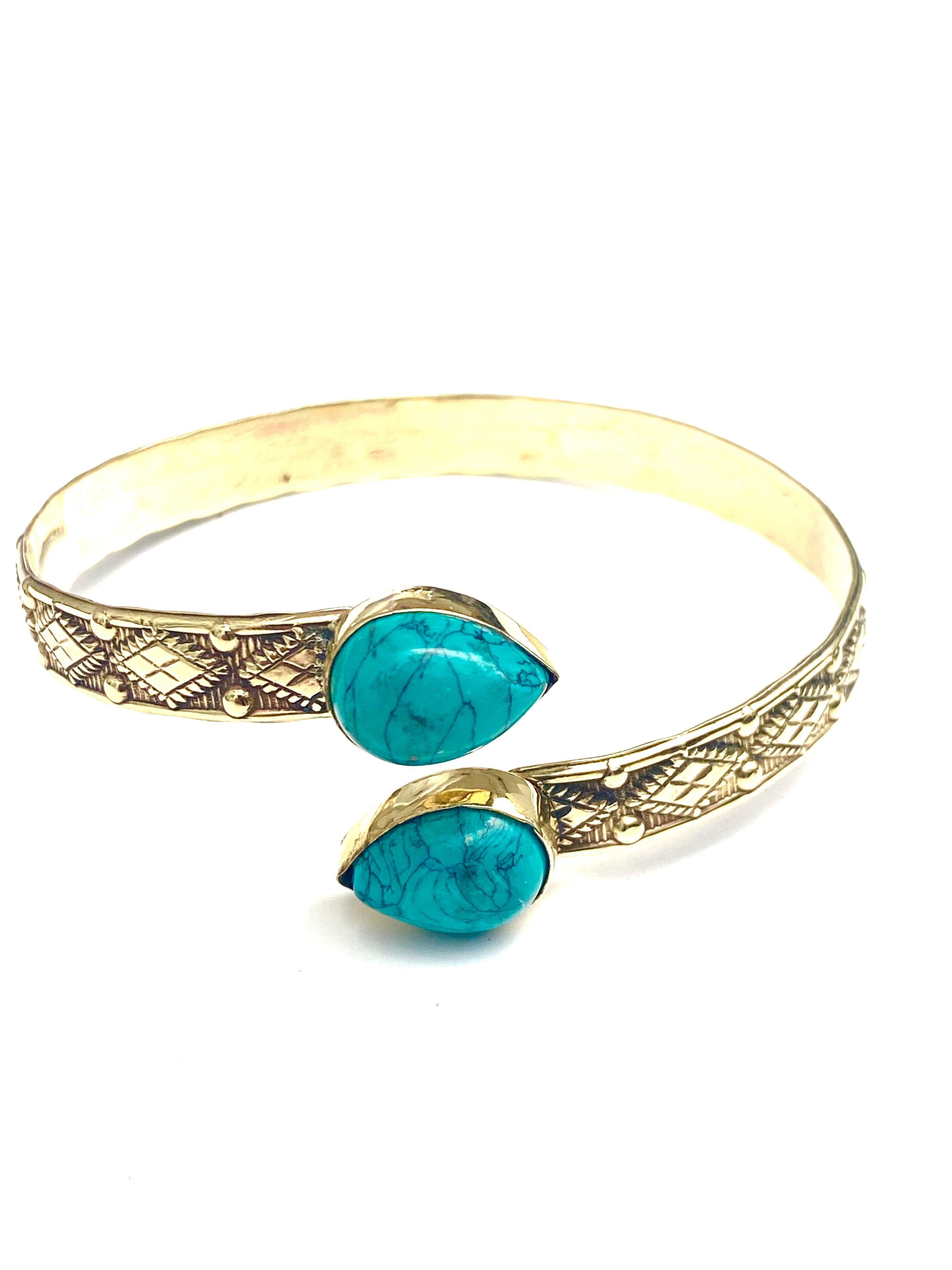 Kaila Gemstone Cuff by Boho Gal Jewelry