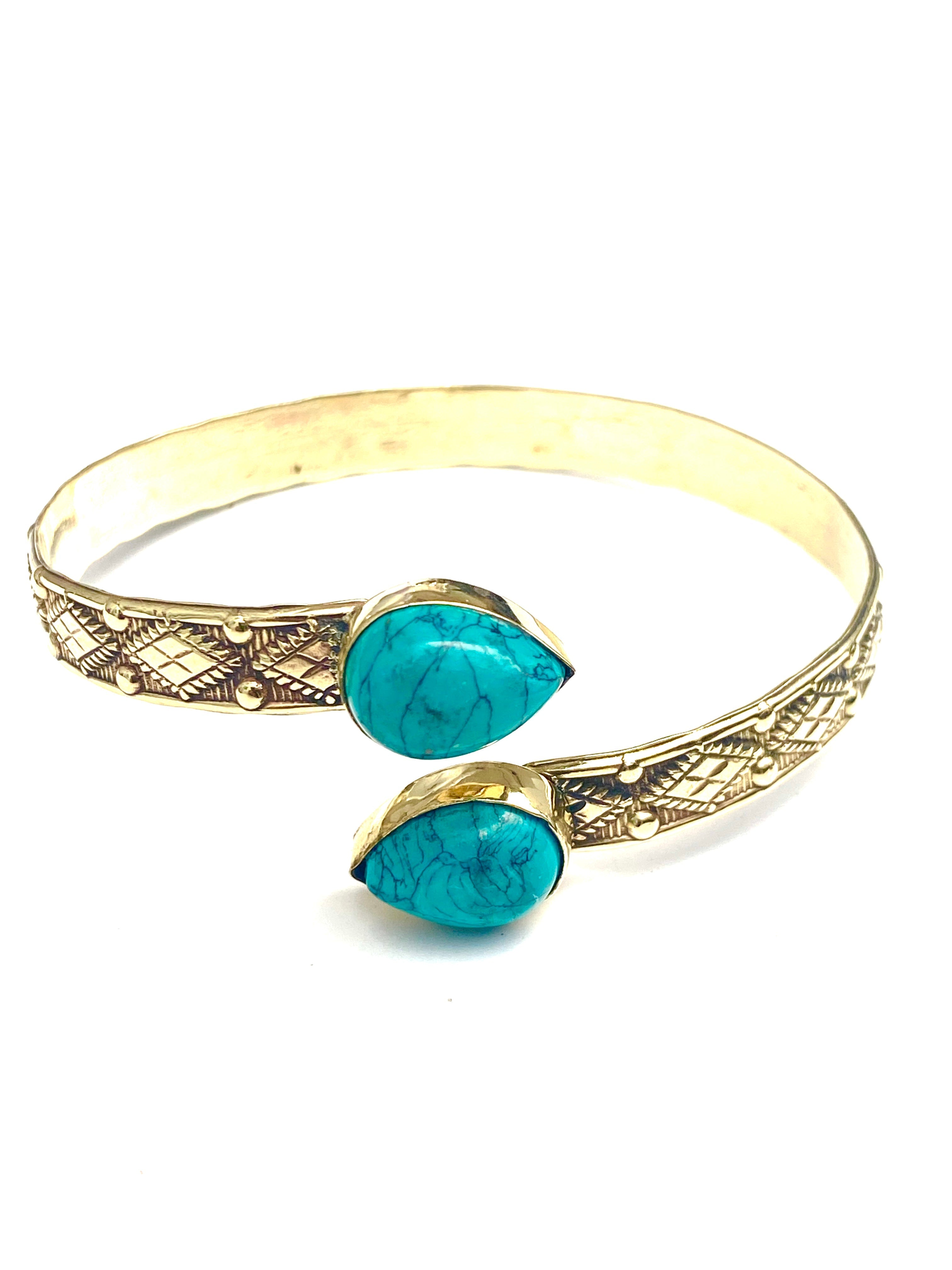 Kaila Gemstone Cuff by Boho Gal Jewelry