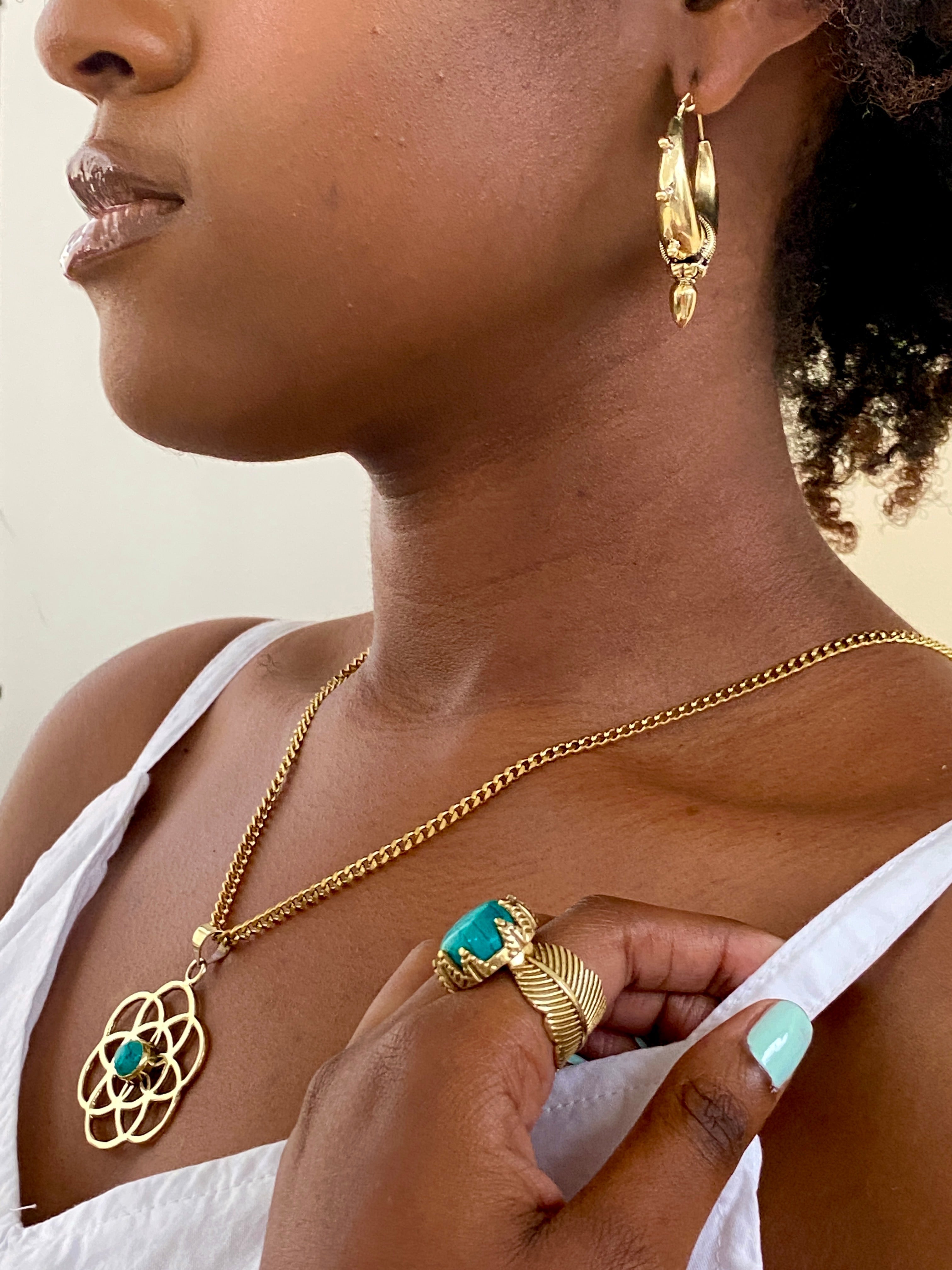 Alaine Gemstone Ring by Boho Gal Jewelry