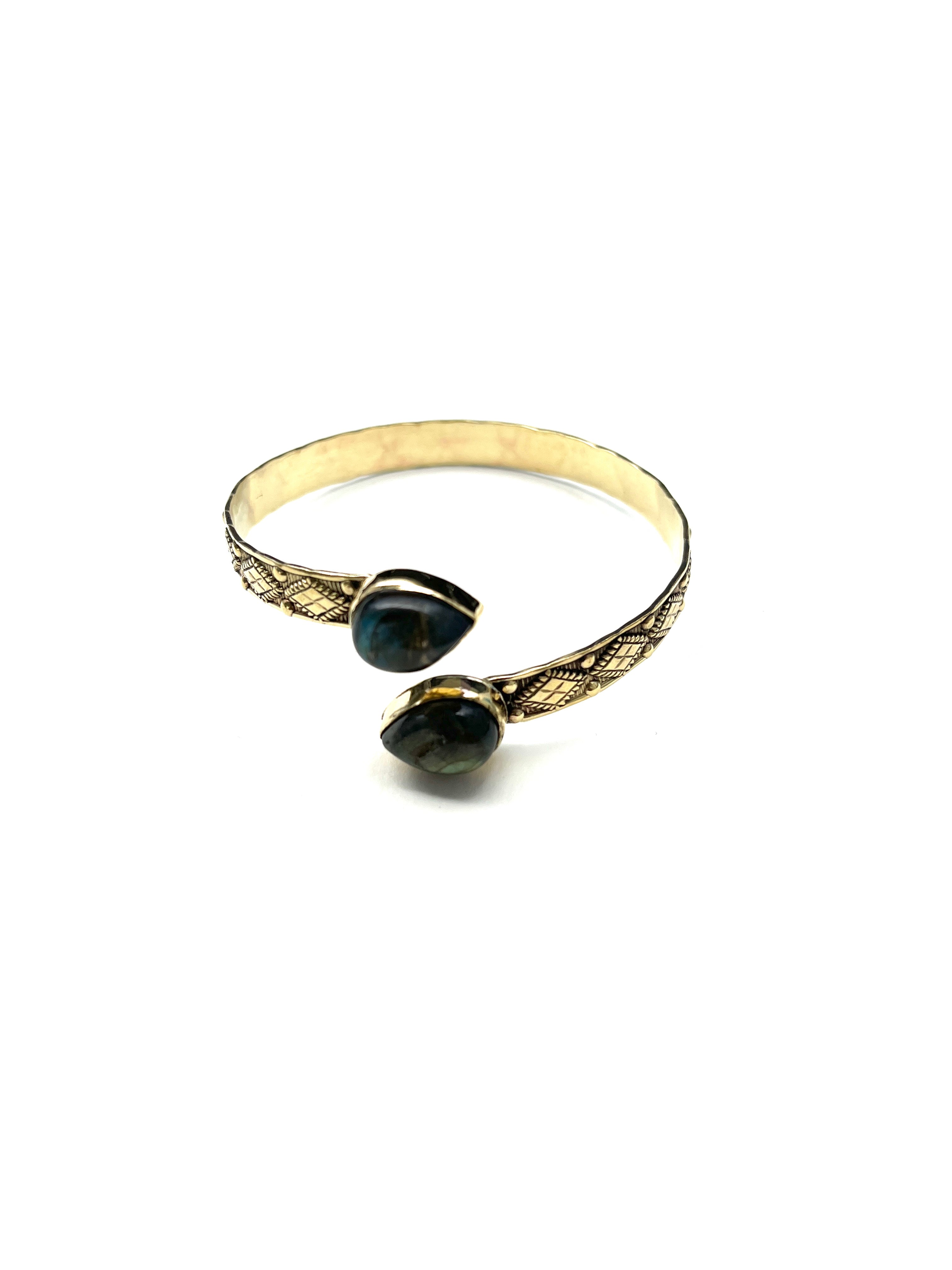 Kaila Gemstone Cuff by Boho Gal Jewelry