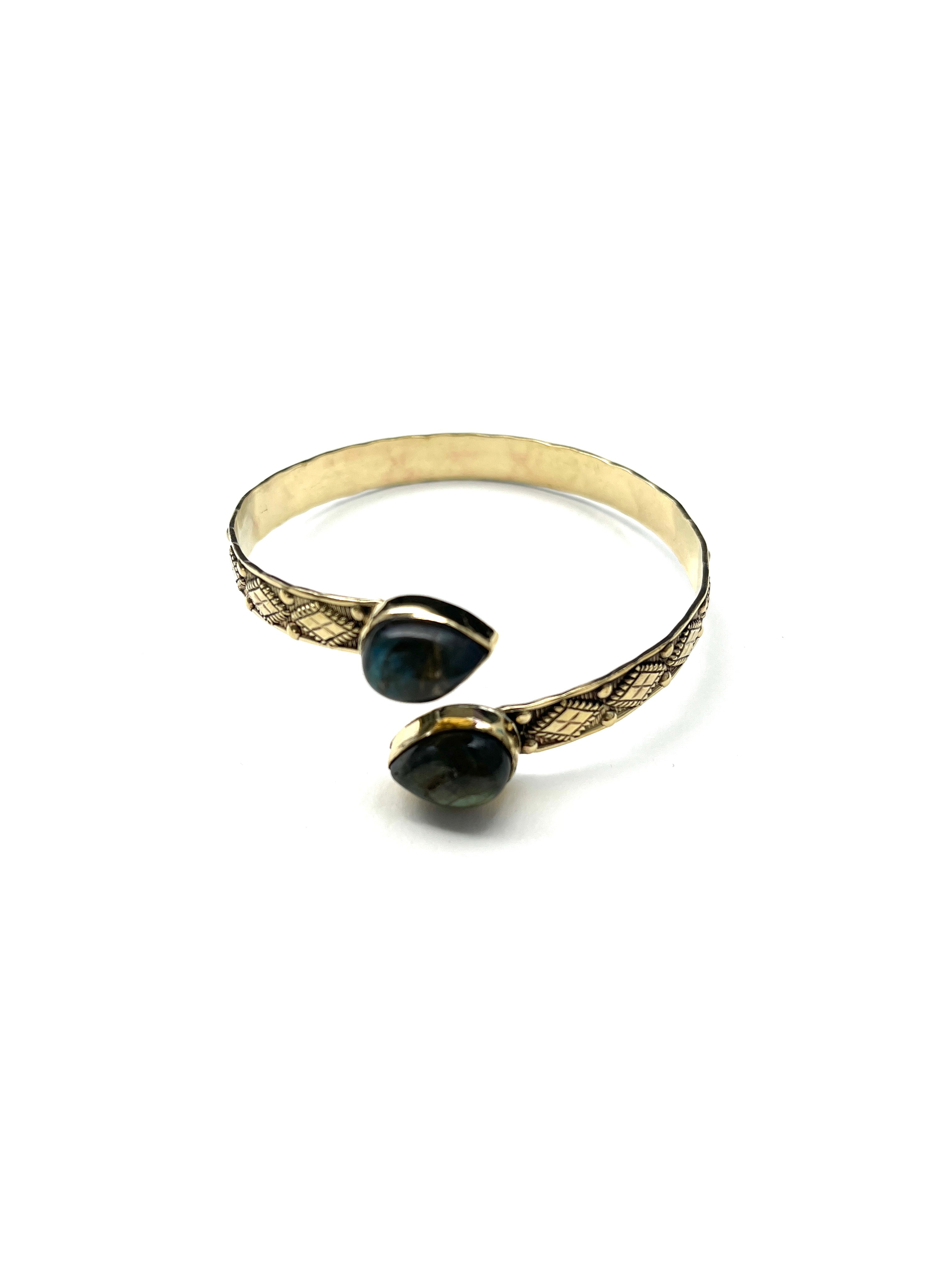 Kaila Gemstone Cuff by Boho Gal Jewelry