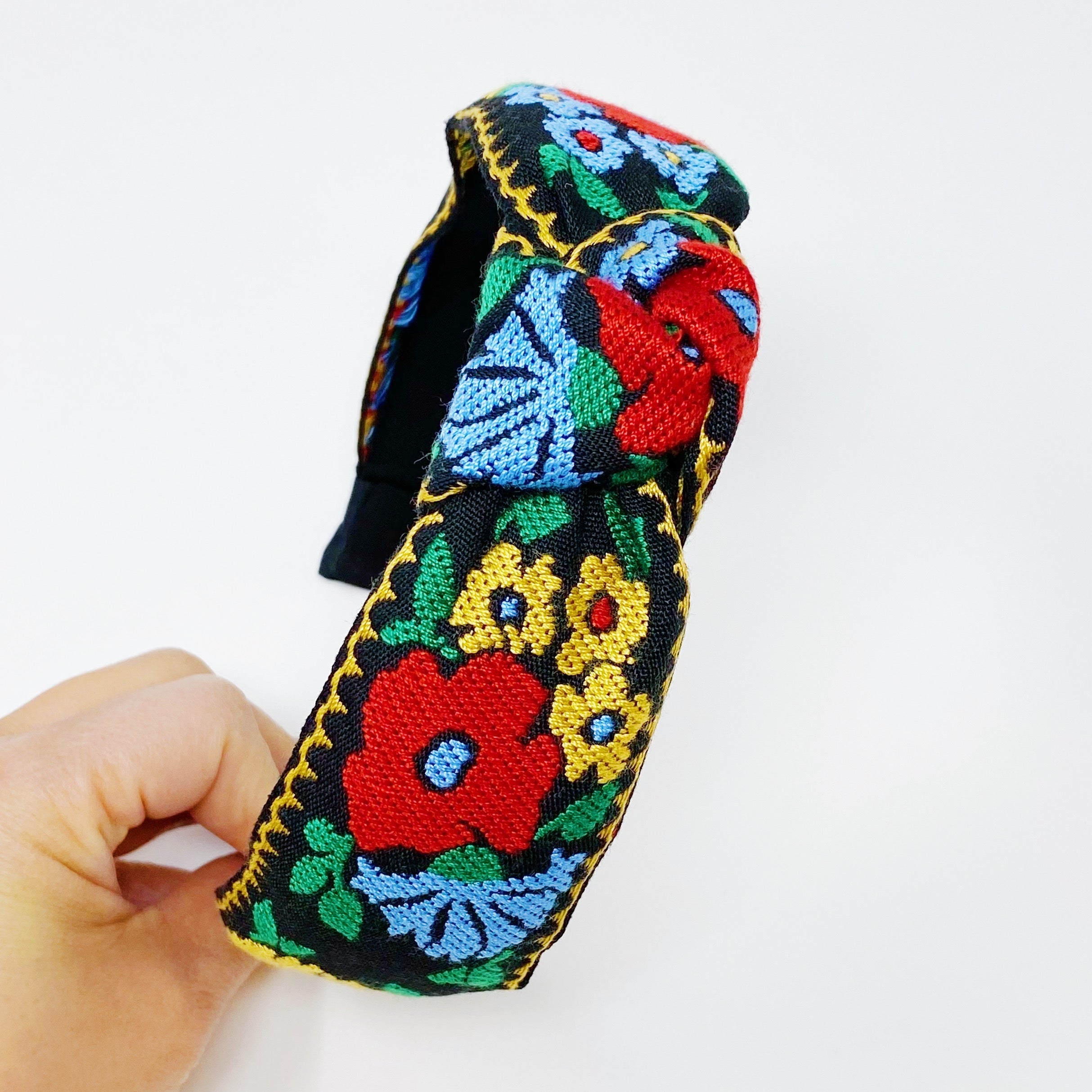 French Floral Embroidered Headband by Ellisonyoung.com