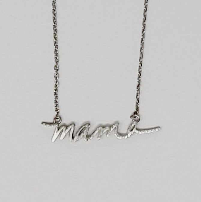 Mama Script Necklace by Ellisonyoung.com