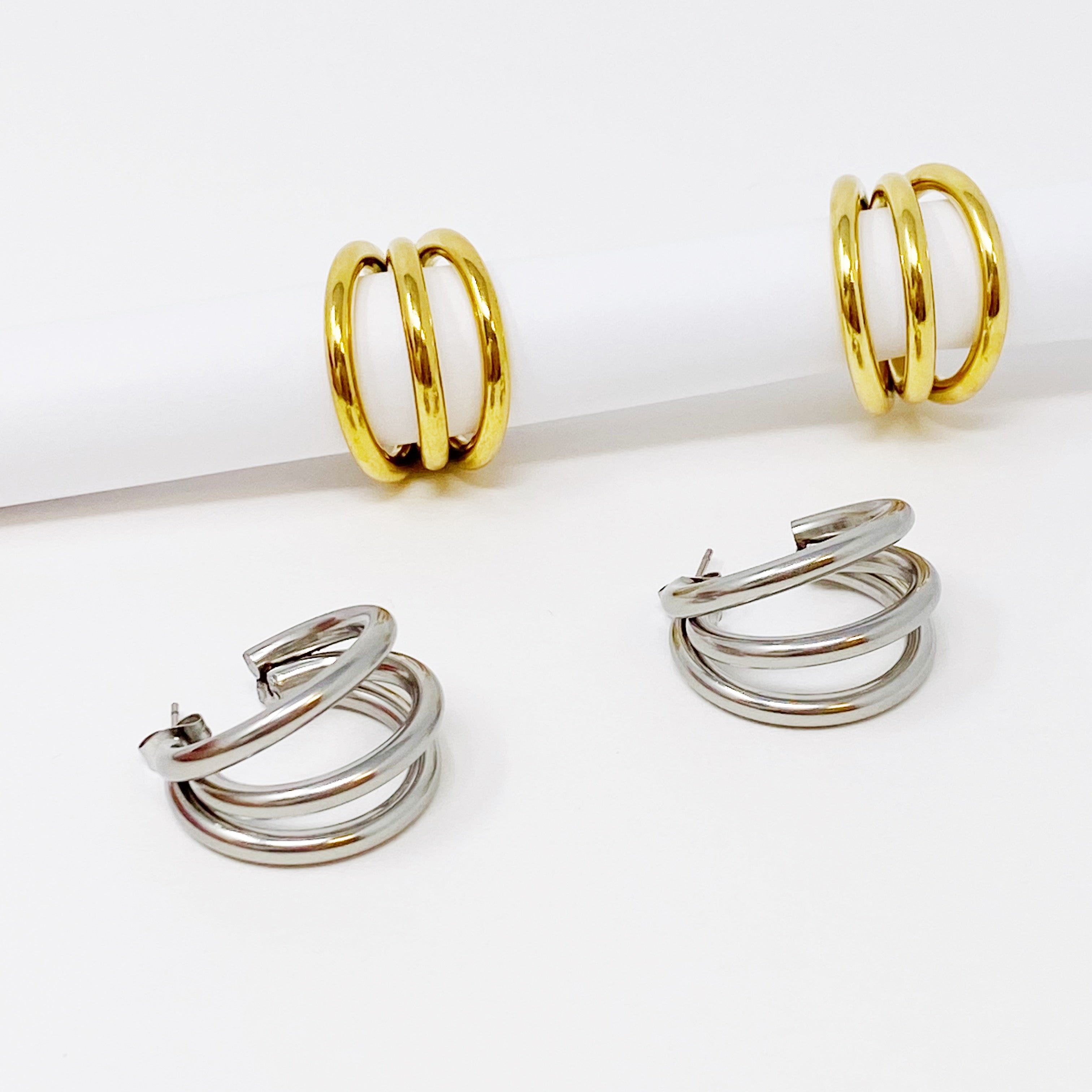 Triple the Layers Earrings