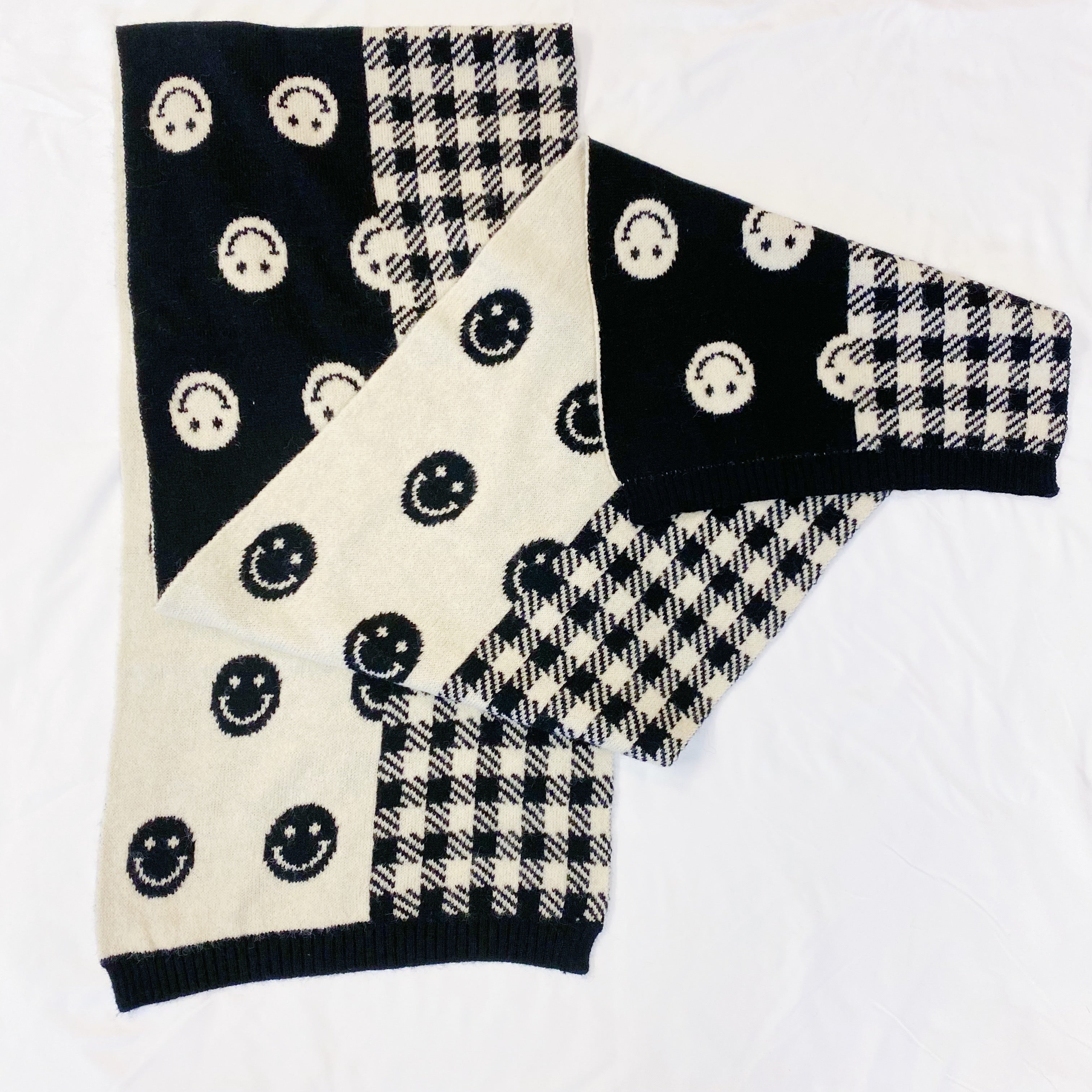 Checked On Happiness Cozy Scarf by Ellisonyoung.com