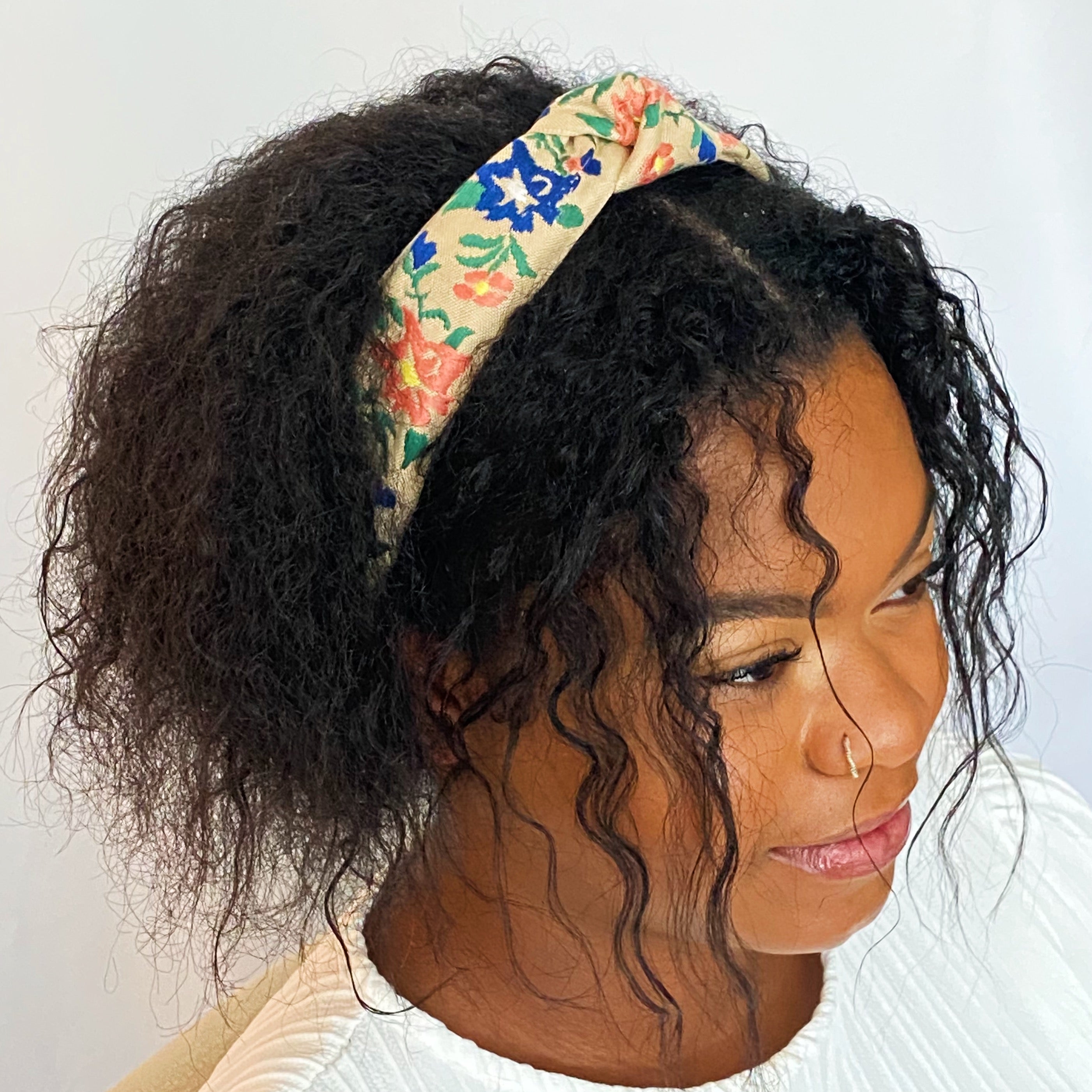 French Floral Embroidered Headband by Ellisonyoung.com