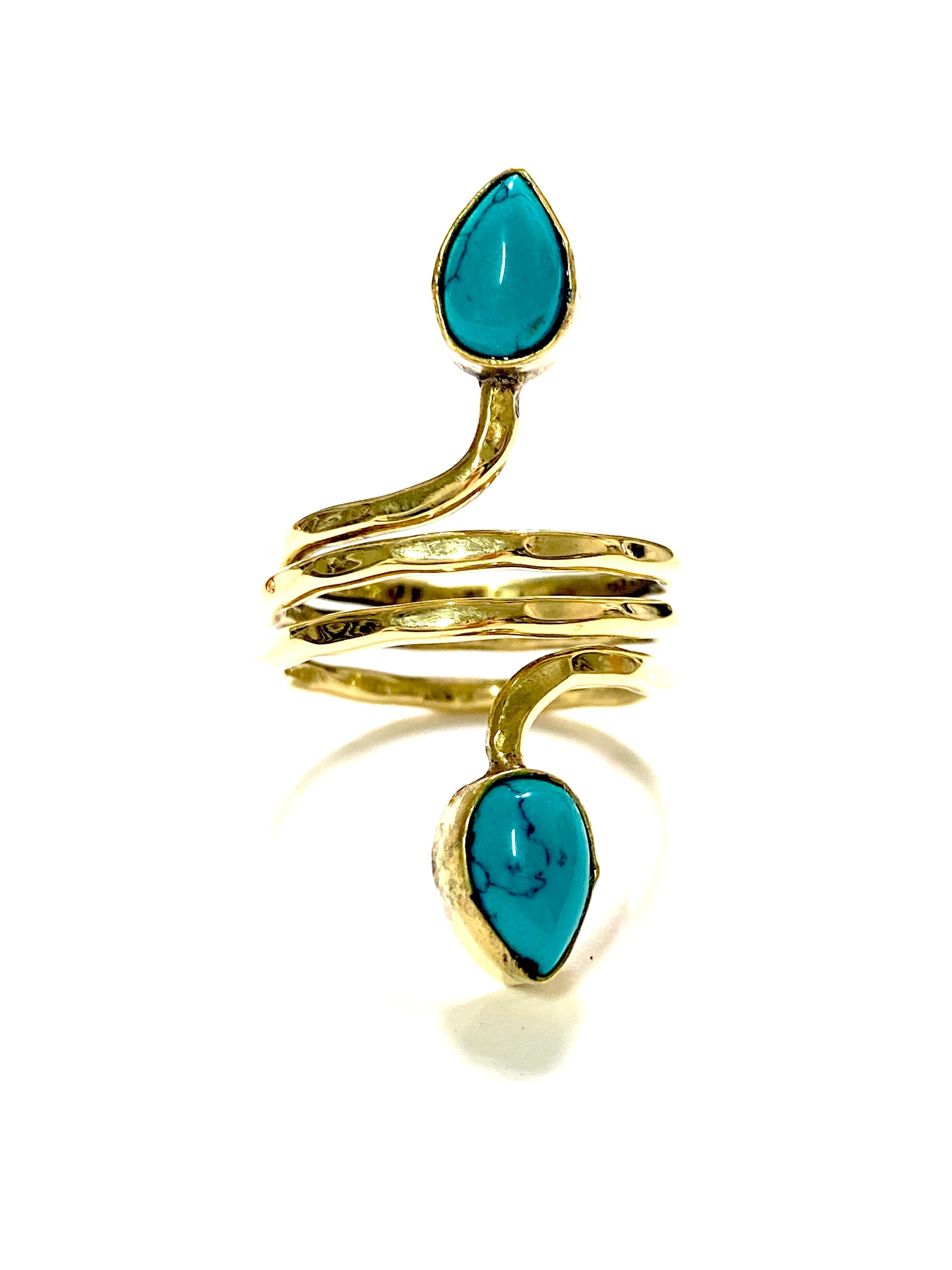 Ara Turquoise Ring by Boho Gal Jewelry