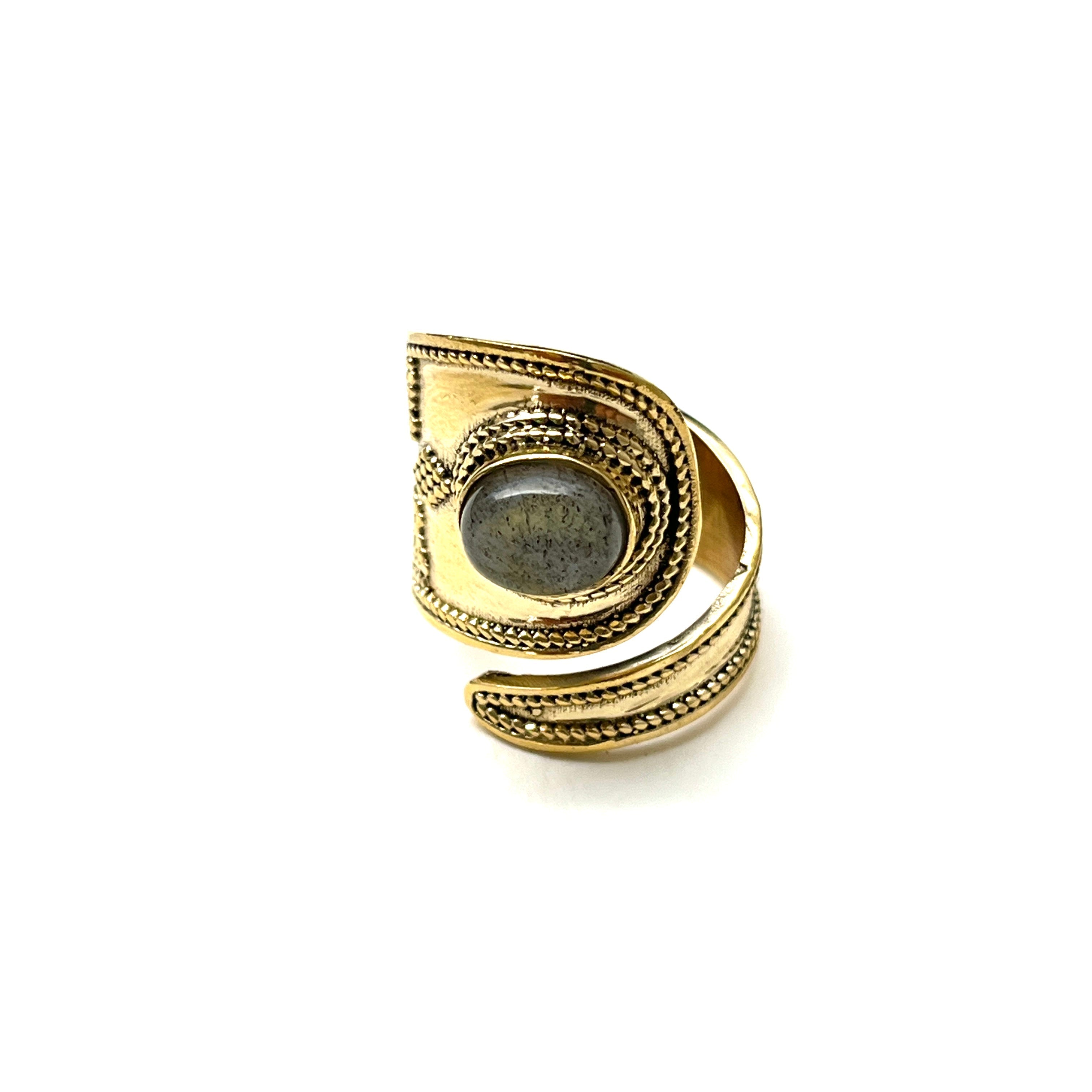 Gaya Gemstone Ring by Boho Gal Jewelry