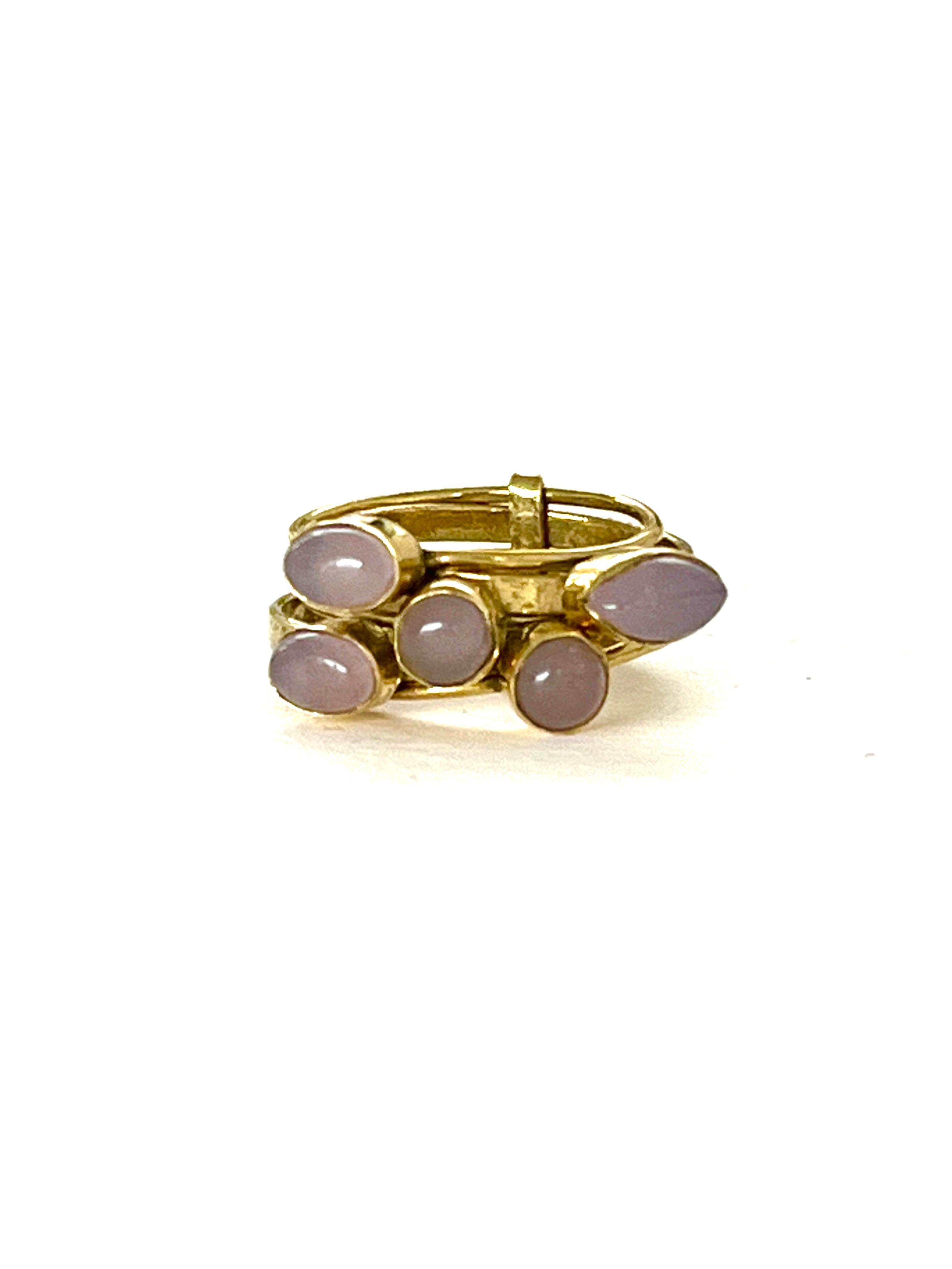 Paal Gemstone Ring Set by Boho Gal Jewelry
