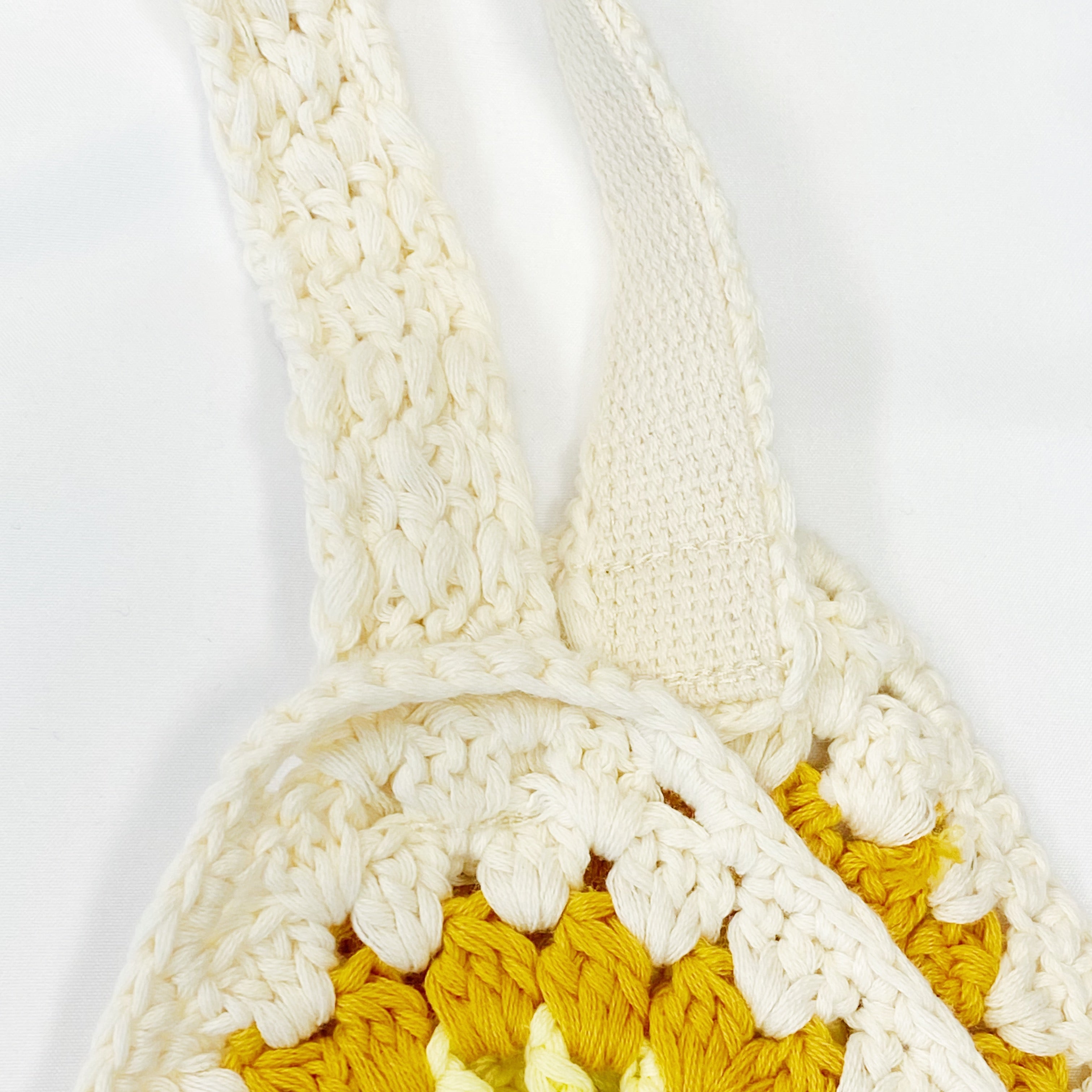 Vintage Hand Knitted Crochet Tote by Ellisonyoung.com