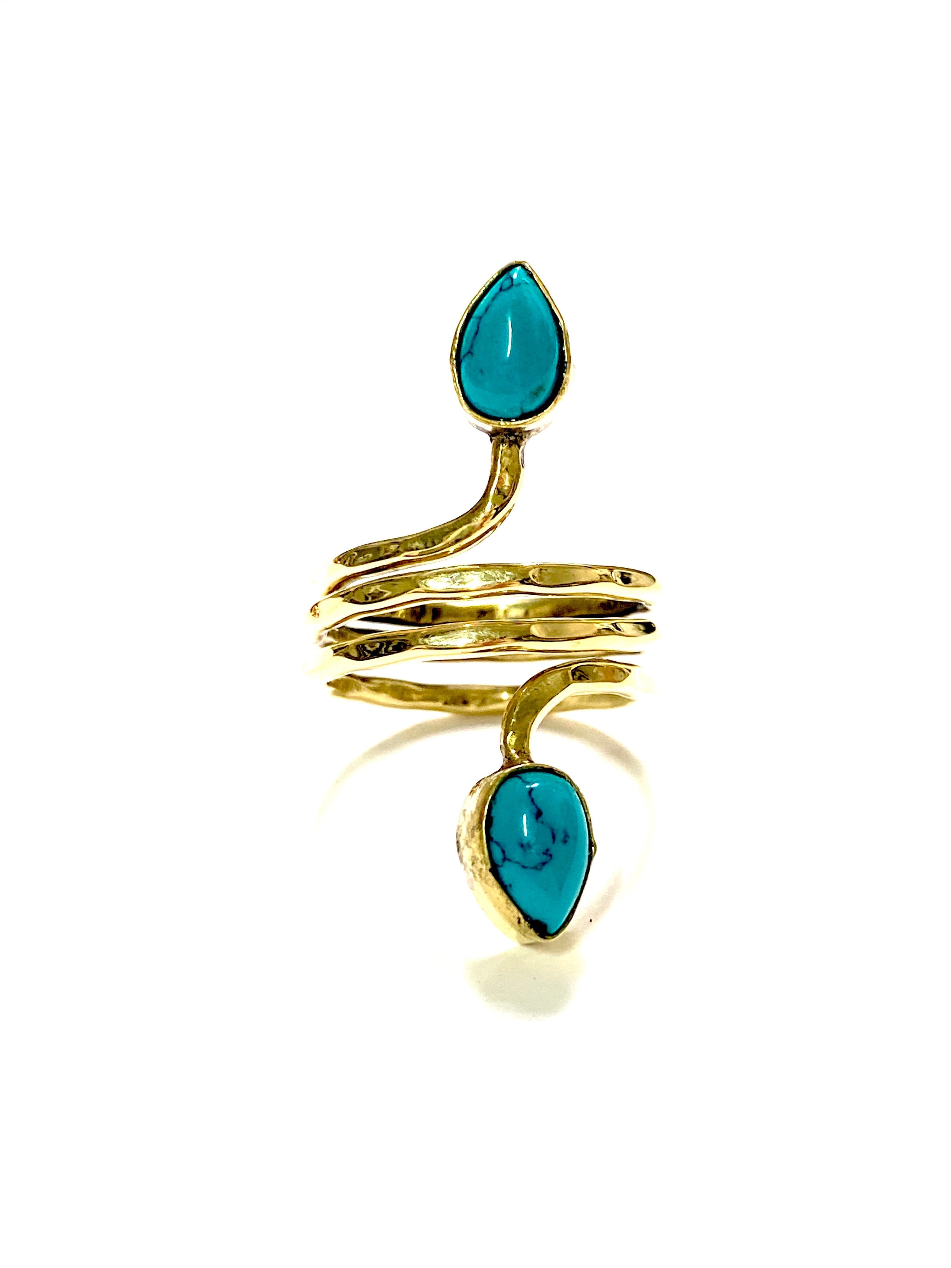 Ara Turquoise Ring by Boho Gal Jewelry