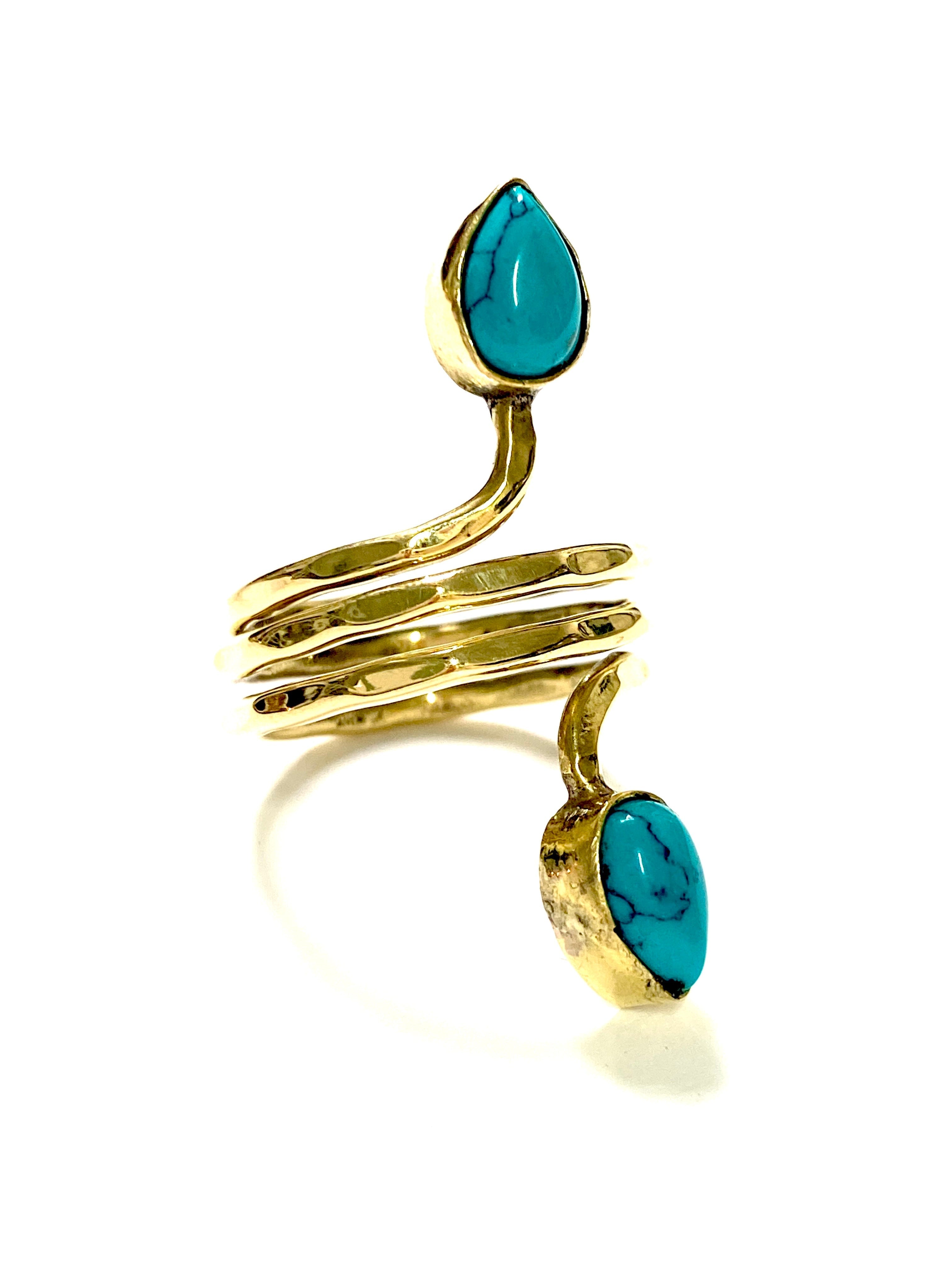Ara Turquoise Ring by Boho Gal Jewelry