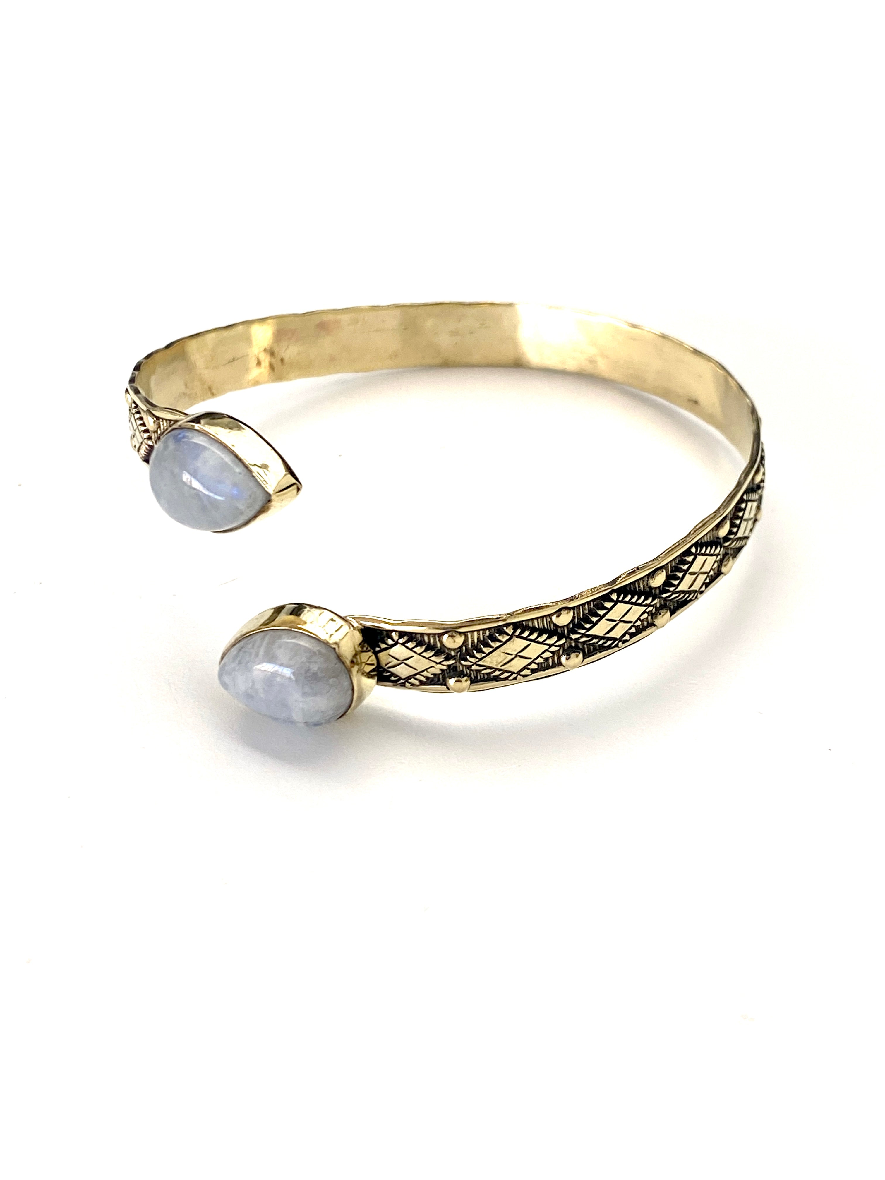 Kaila Gemstone Cuff by Boho Gal Jewelry