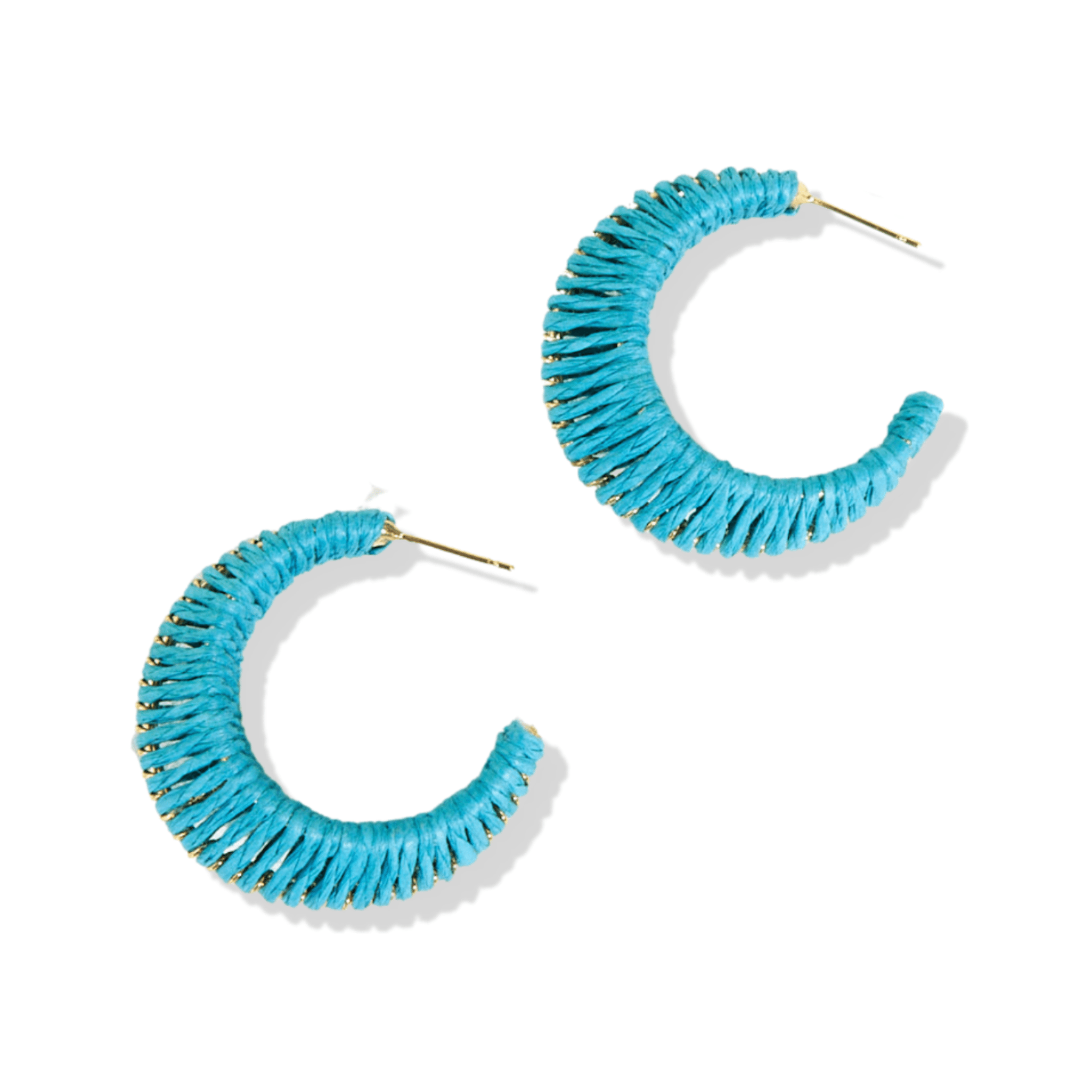 Harper Solid Hoop Earrings Turquoise